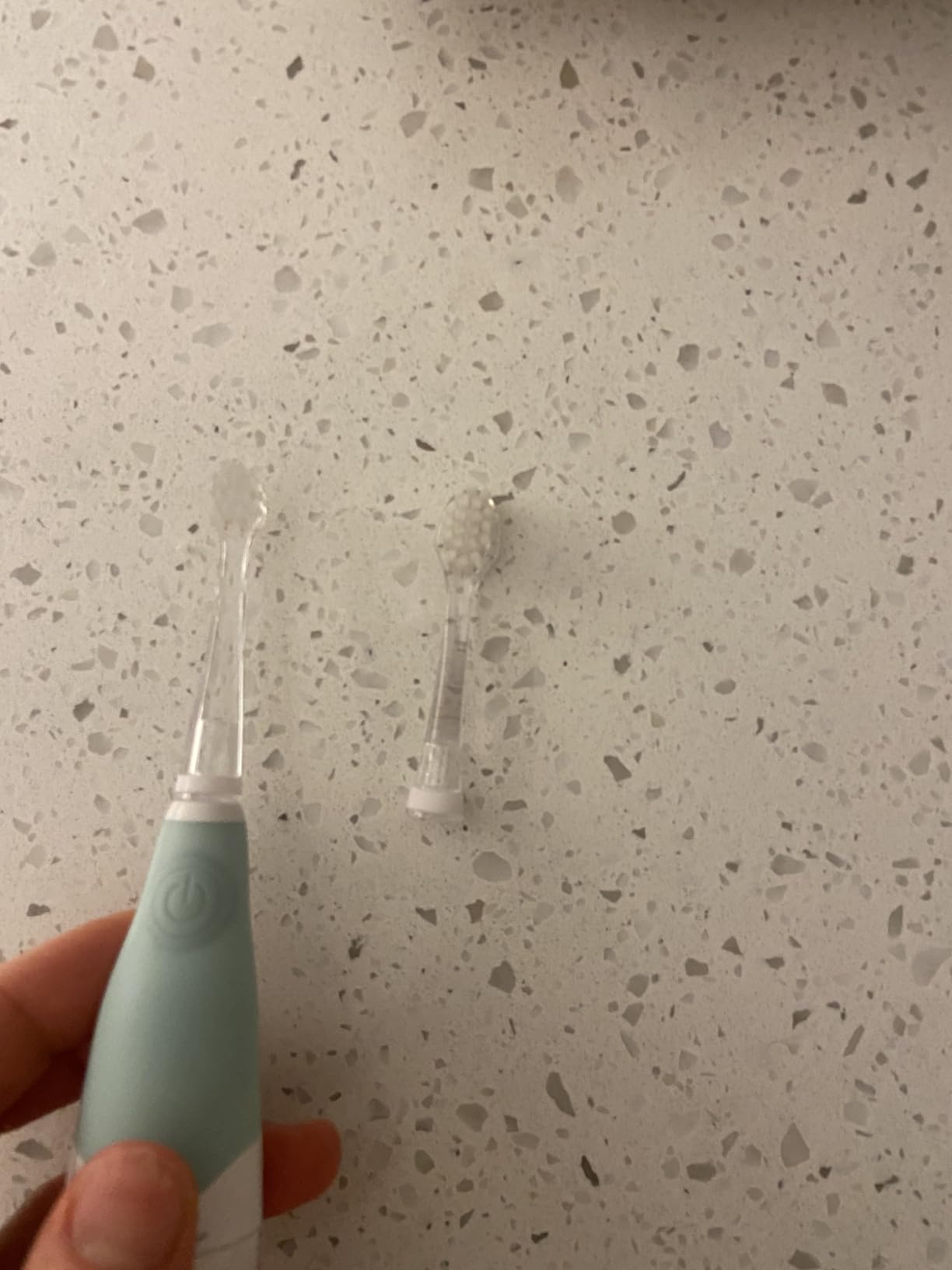 Papablic Baby Sonic Electric Toothbrush for Aged 0-3 Toddler, Blue customer photo 2