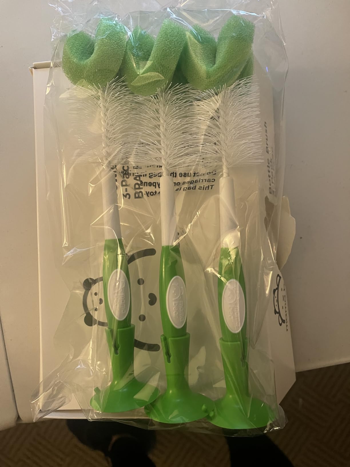 Amazon Basics Bottle Brush (Pack of 3), White (Previously Mama Bear) customer photo 1