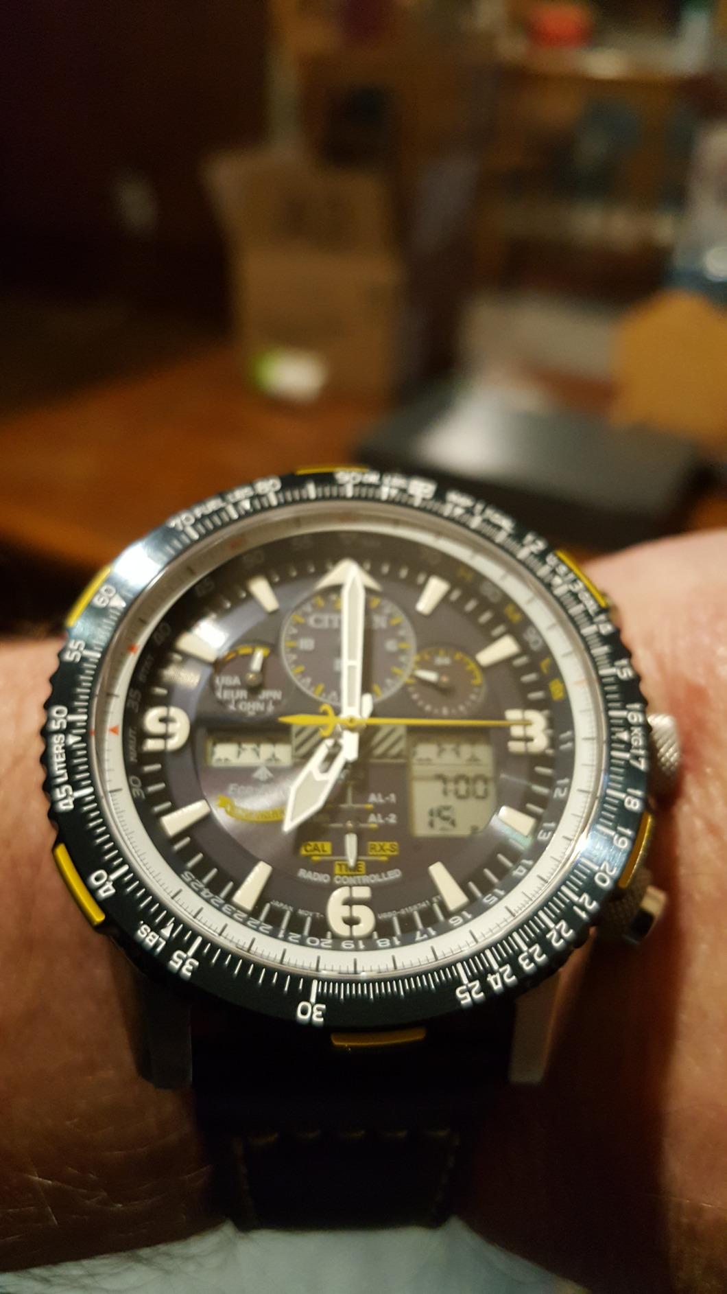 Citizen Men's Blue Angels Eco-Drive 45mm Stainless Steel JY8078-01L customer photo 1