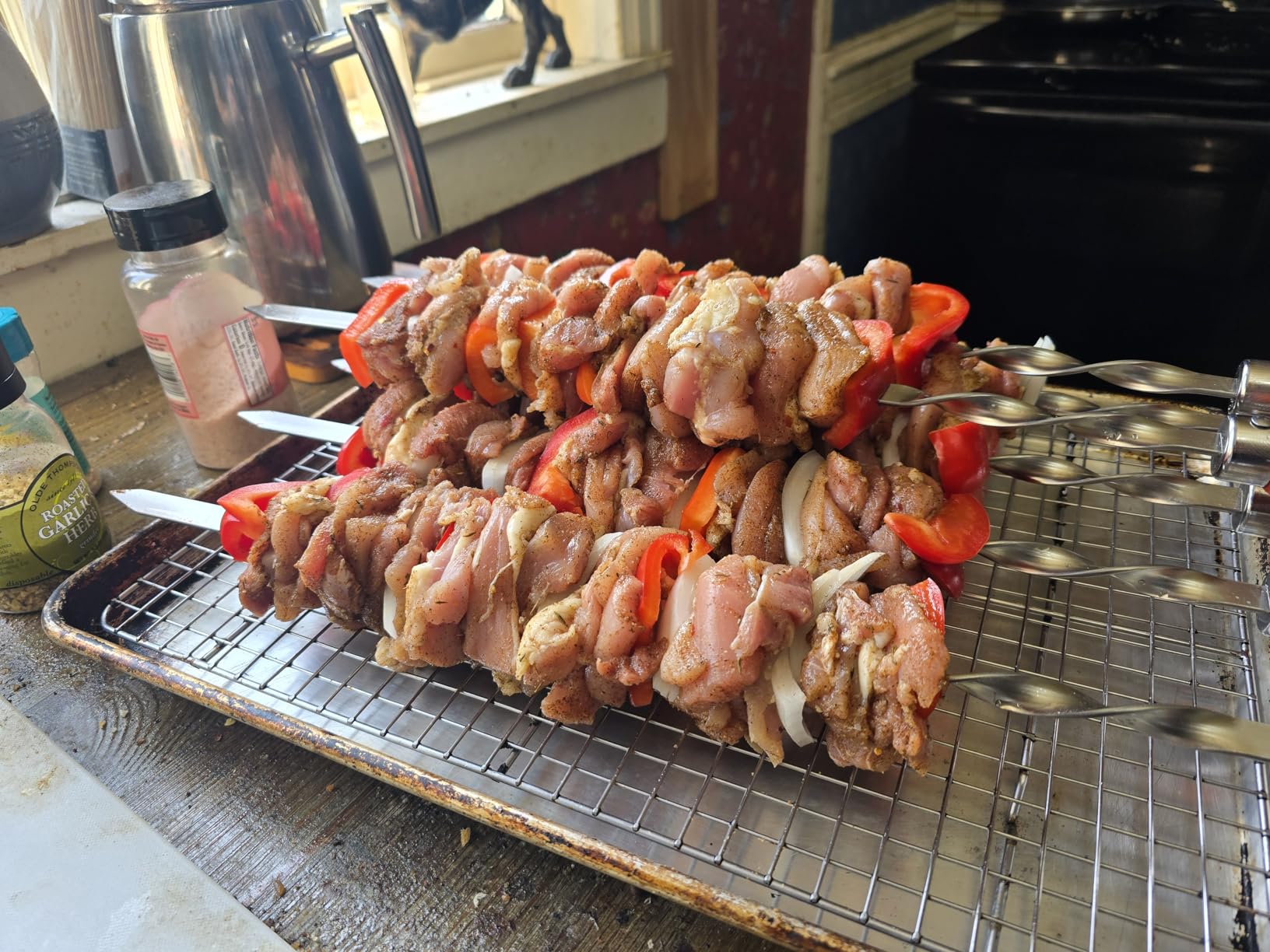 Long Stainless Steel BBQ Skewers 23.6