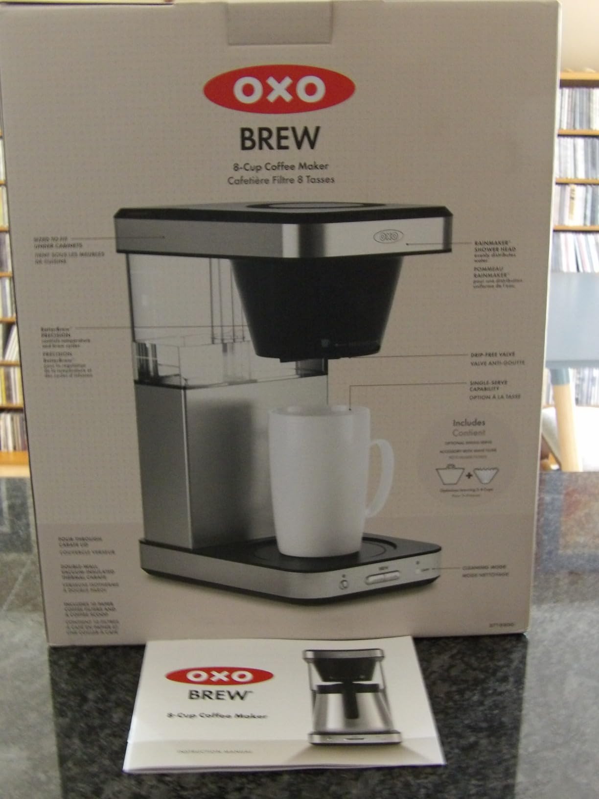 OXO Brew 8-Cup Coffee Maker - Single-Serve, Thermal Carafe, Stainless Steel | SCA Certified Home Brewer, Precise Temperature Control, Rainmaker Shower Head, Brew any amount of coffee from 10 oz to 40 oz customer photo 2
