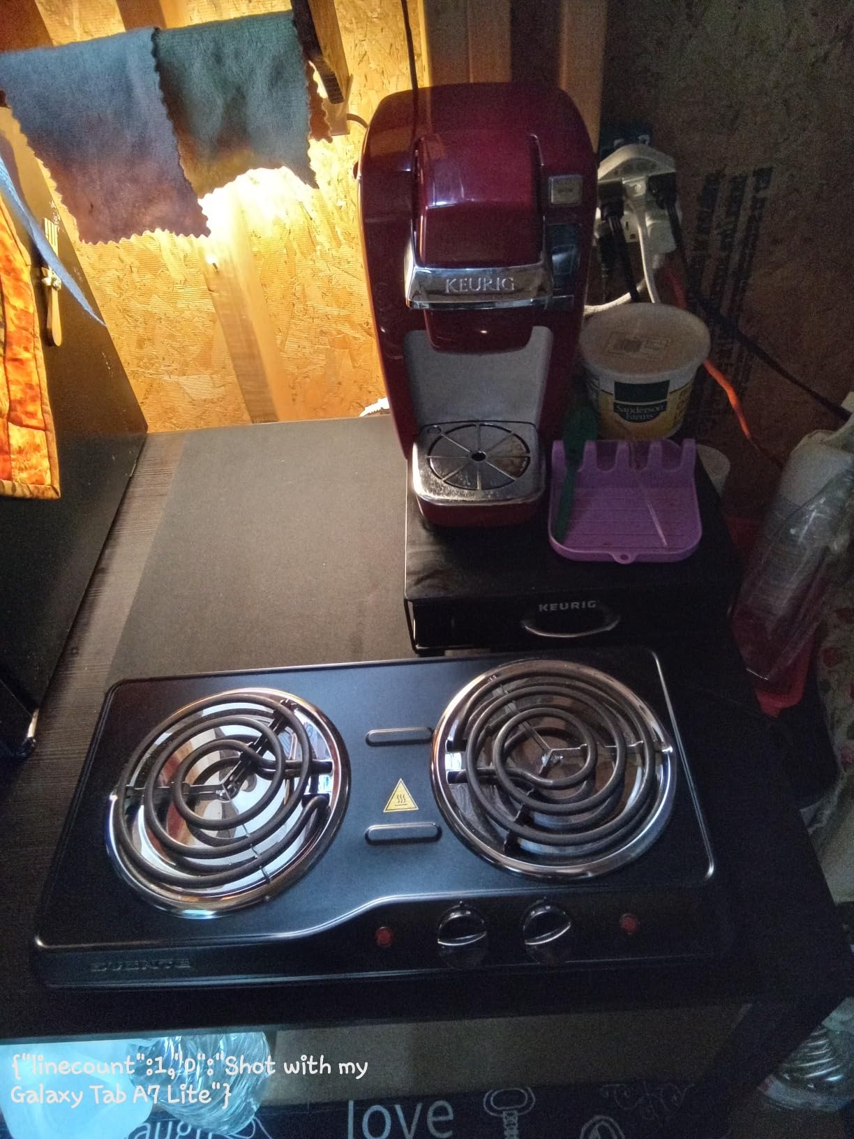 OVENTE Electric Double Burner, 1700W Coil Hot Plate, Black BGC102B customer photo 1