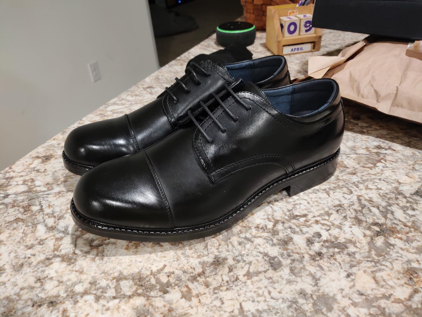 Bruno Marc Men's Dress Oxford Classic Cap Toe Shoes customer photo 1
