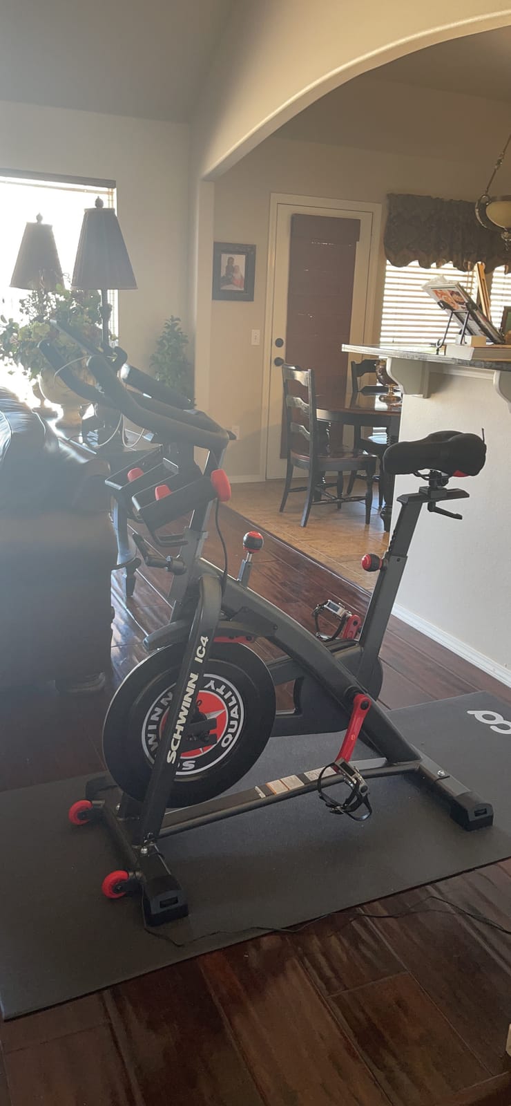 CyclingDeal Bike Trainer Floor Mat - Compatible with Indoor Exercise Stationary Bike Treadmill Elliptical Waterproof Gym Flooring Equipment - Indoor Cycle Stepper - Soft 30