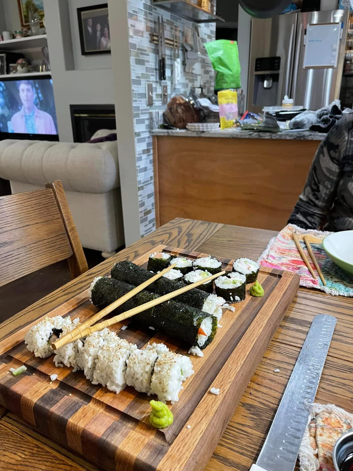 FUNGYAND Sushi Making Kit, Complete Sushi Bazooka Set | with Bamboo Mats, Sushi Knife, Avocado Slicer, Rice Paddle & Chopsticks for Homemade Sushi customer photo 2