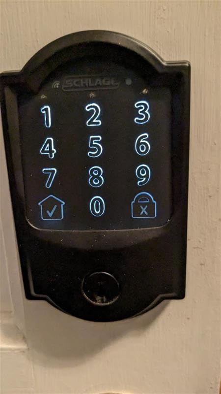 Schlage Encode Smart WiFi Deadbolt Lock with Century Trim, Matte Black customer photo 2