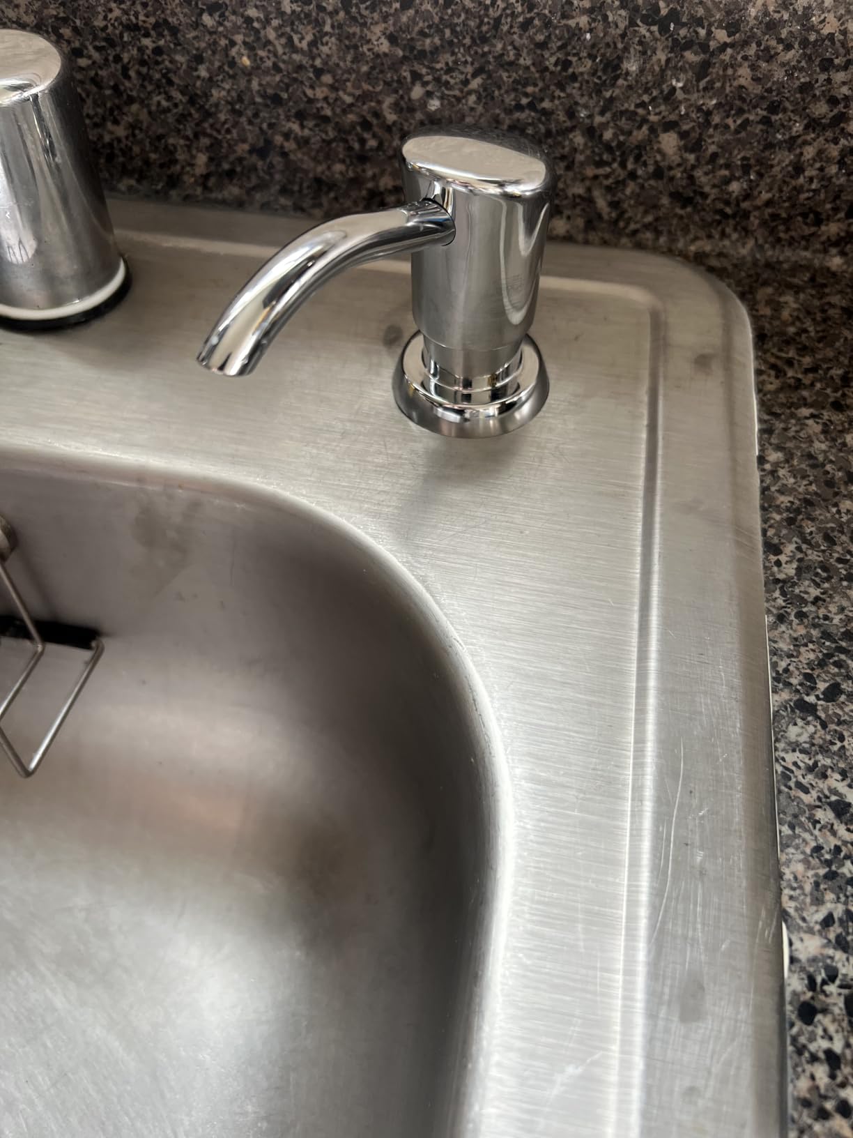 GAGALIFE Dish Soap Dispenser for Kitchen Sink, 17 oz Bottle, Brushed Nickel | Refills From The Top, No-Leak ABS Pump, DIY Installation, 360° Swivel, Fits 1-1.5 in Sink Holes; for Dish Soap or Lotion customer photo 2
