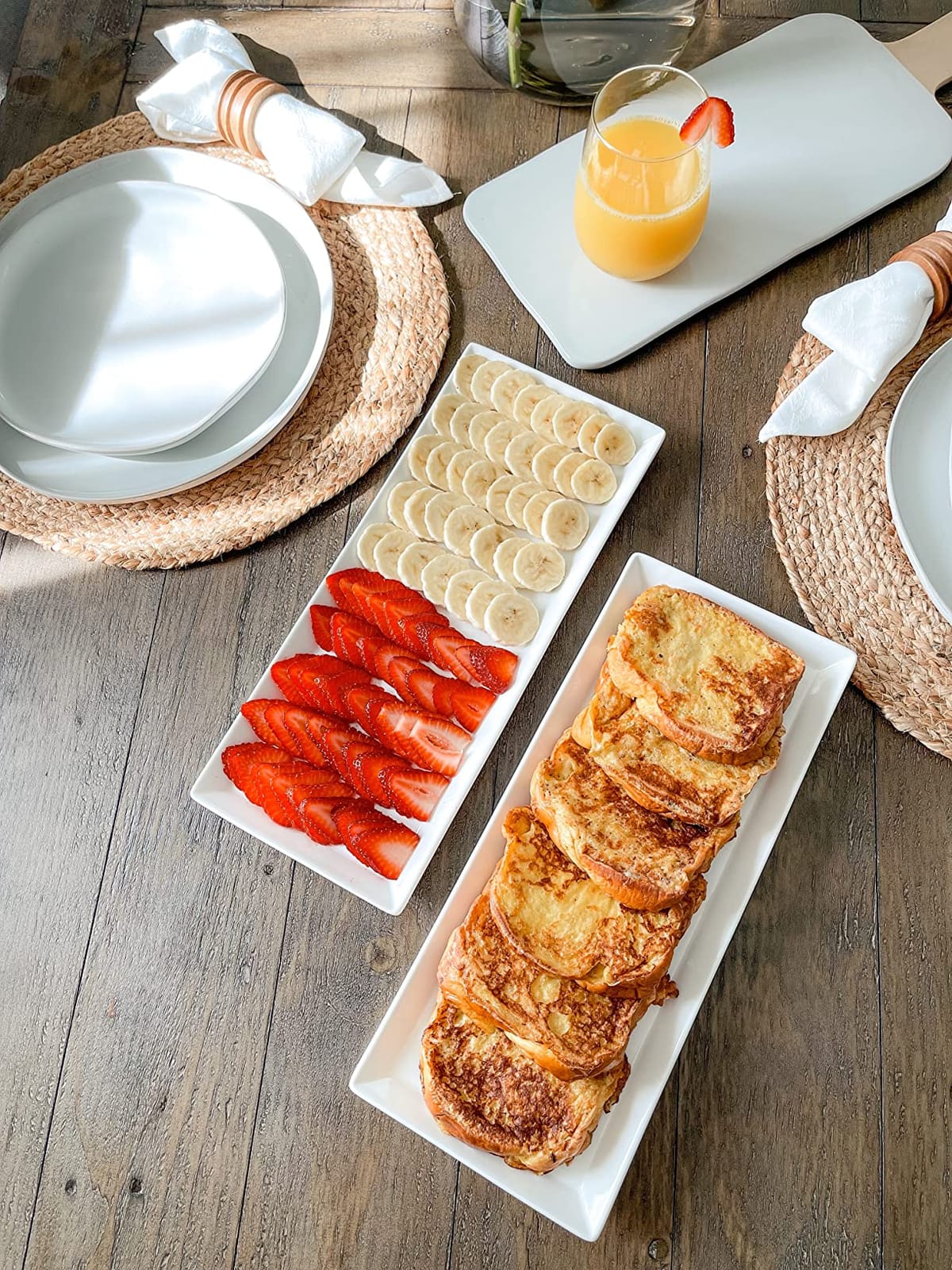 Sweese White Serving Platters, Porcelain Serving Trays for Parties, Large Rectangular Plates - 15.5 Inch, Set of 4 customer photo 1