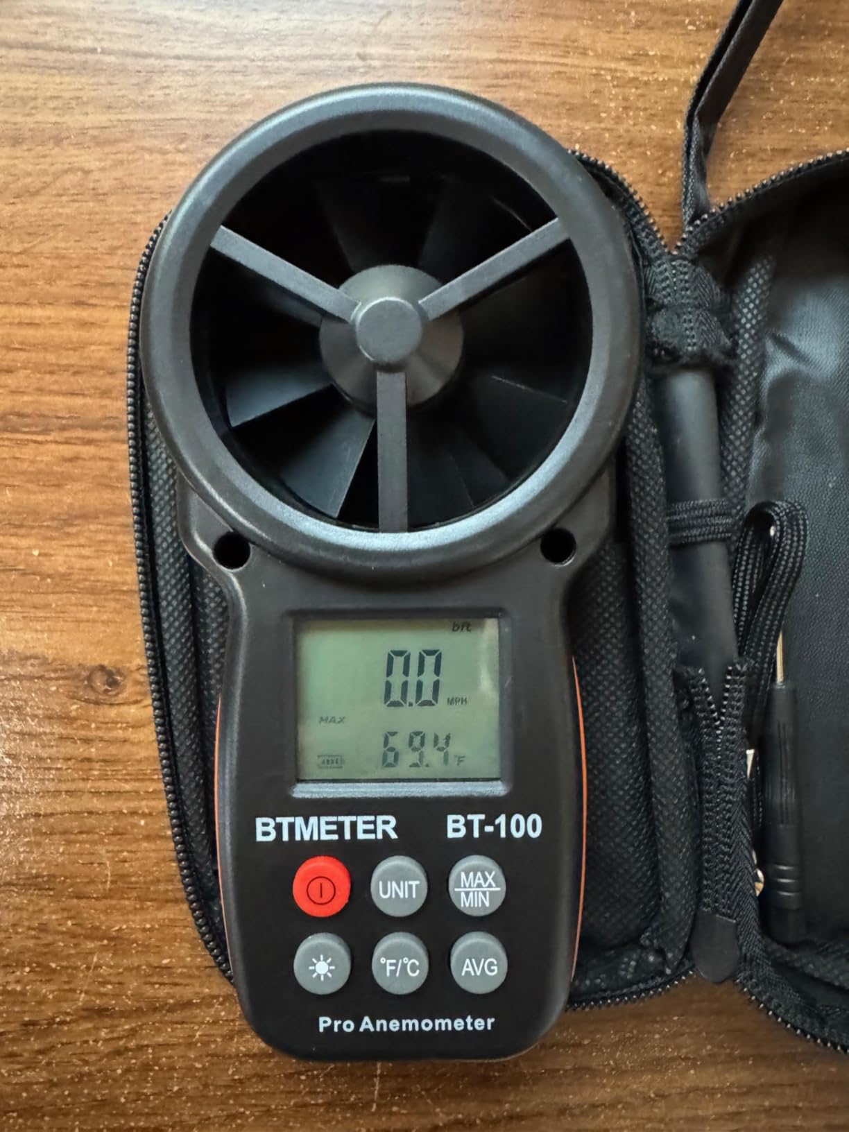 BTMETER BT-100 Handheld Anemometer, Digital Wind Speed CFM Meter Gauge Air Flow Velocity Tester for HVAC Shooting Drone, Wind Chill, 14℉-113℉ Wind Temperature customer photo 2