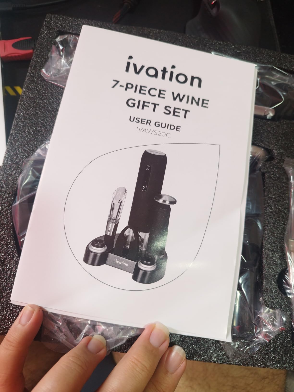 Ivation Wine Gift Set, 7-Piece Electric Opener, Aerator & Preserver Kit customer photo 2