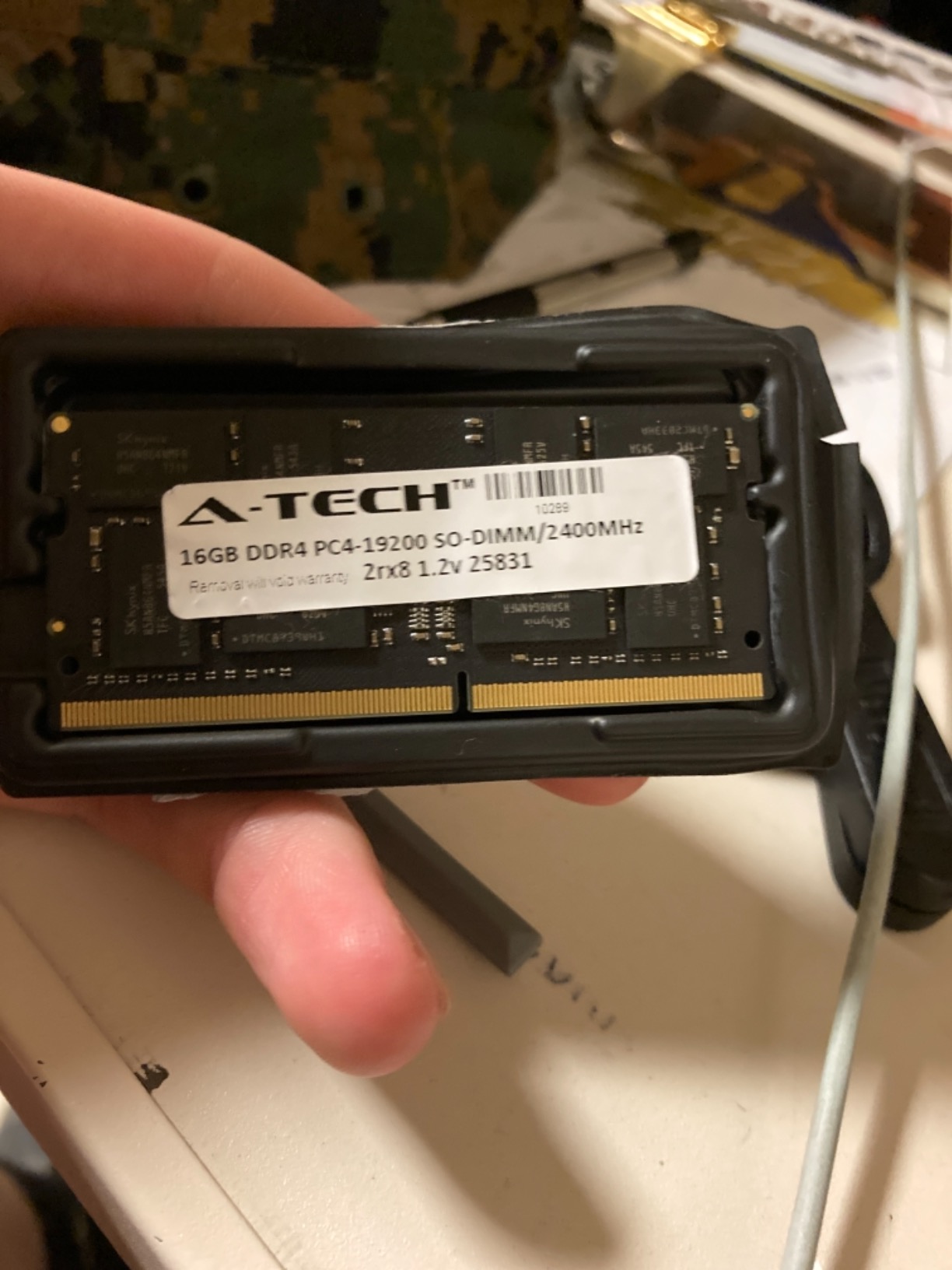A-Tech 16GB DDR4 2400 MHz SODIMM PC4-19200 Laptop RAM Memory Module customer photo 1