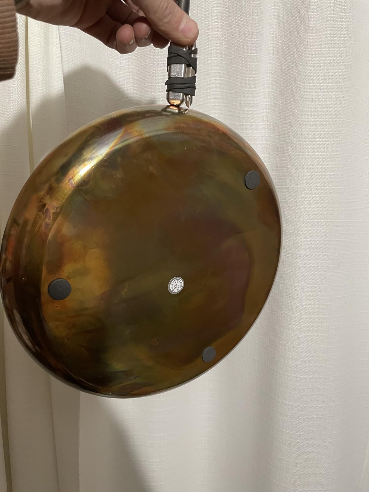 Burnt Copper Plate Platter Centerpiece by Godinger - Round customer photo 1