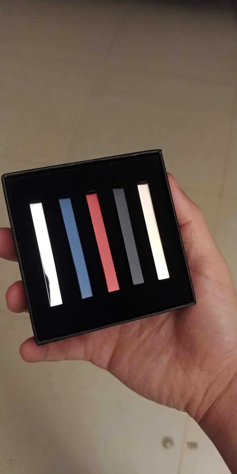 Tie Clips for men Tie Bar Clip Set for Regular Ties Necktie Wedding Business Tie Pin Clips customer photo 2