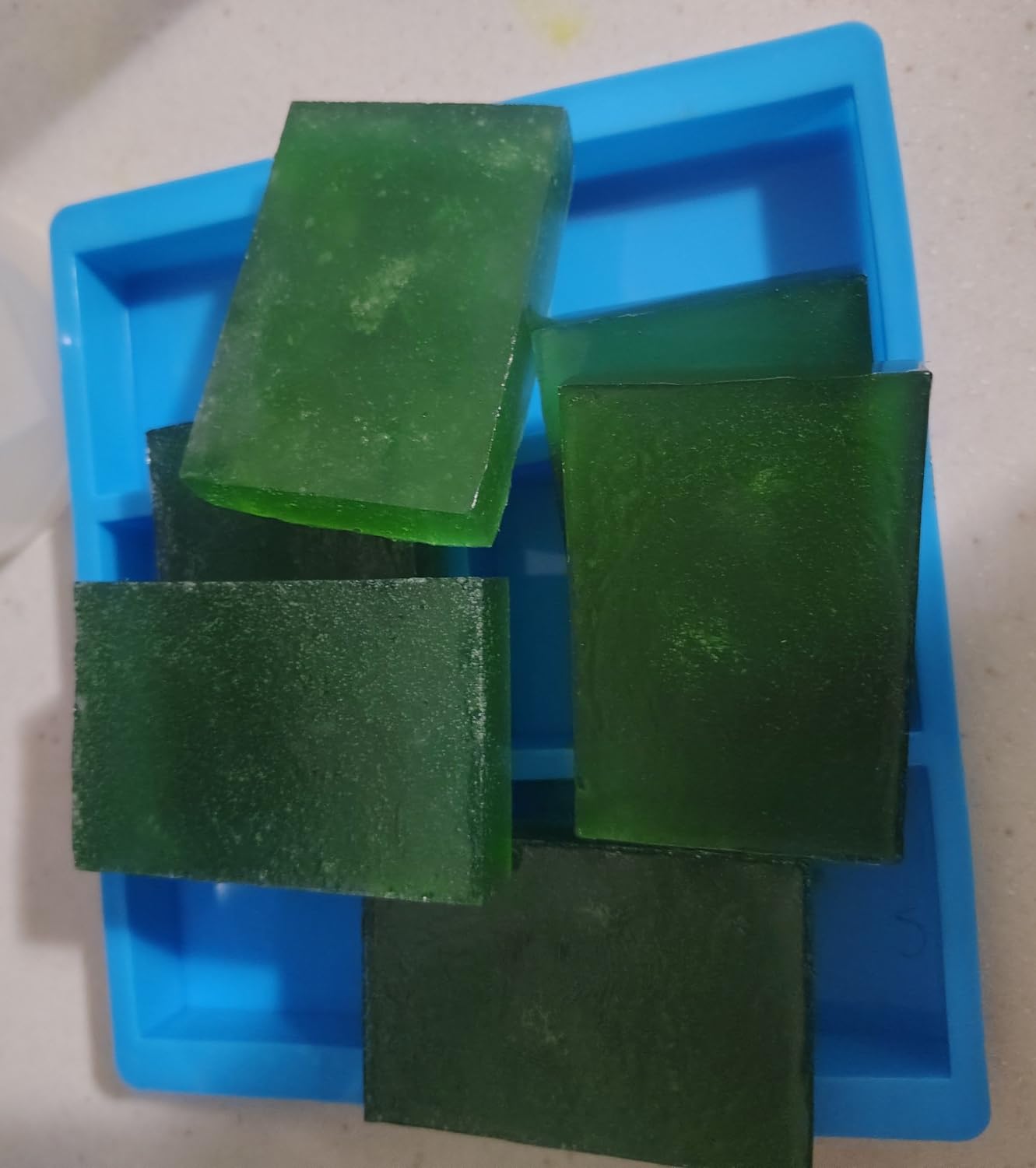 SJ Silicone Massage Soap Mold, 2-Pack 4-Cavity Soap Making Mold customer photo 2