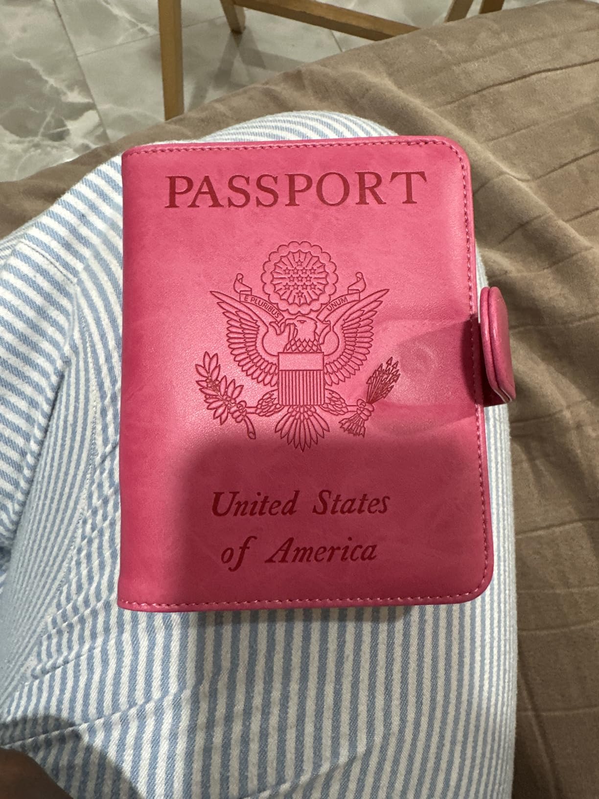 Passport Holder Cover Wallet RFID Blocking, Travel Essentials customer photo 1