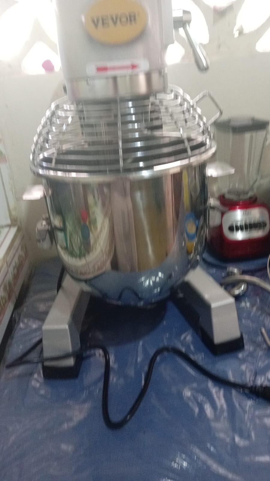 Happybuy 20Qt Commercial Food Mixer with Timing Function, Commercial Mixer 1100W Stainless Steel Bowl Heavy Duty Electric Food Mixer Commercial with 3 Speeds Adjustable, Perfect for Bakery Pizzeria customer photo 1