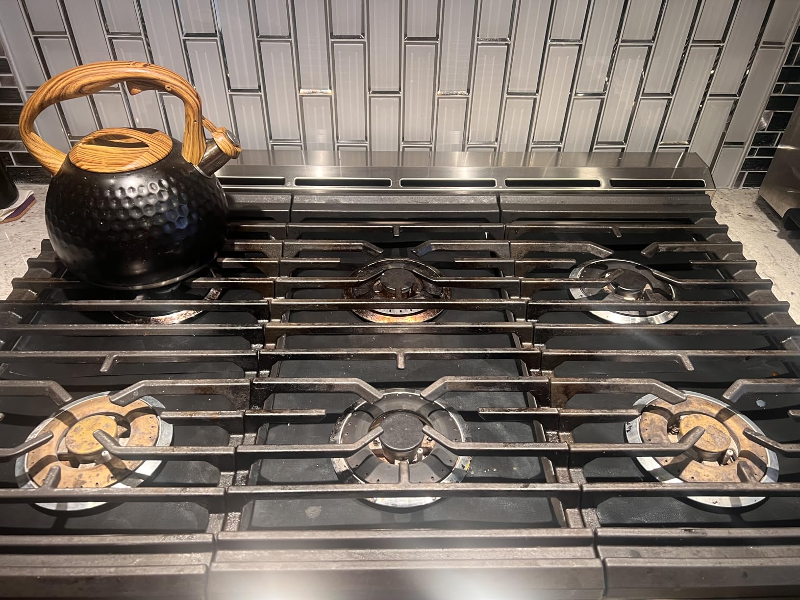 10 Pack Gas Stove Protector - Stove Burner Liners, Stovetop Range Protectors, Set Top Burner Covers Black, 10.6