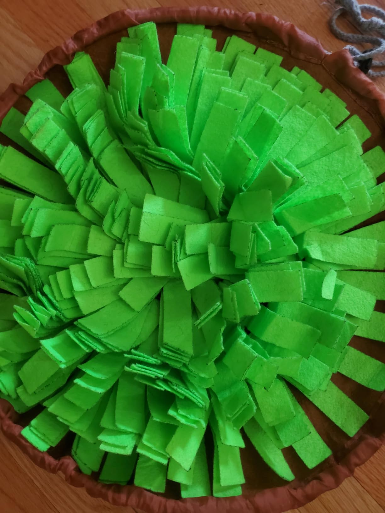 AWOOF Pet Snuffle Mat for Dogs, Interactive Feed Game for Boredom, Encourages Natural Foraging Skills for Cats Dogs Bowl Travel Use, Dog Treat Dispenser Indoor Outdoor Stress Relief customer photo 1
