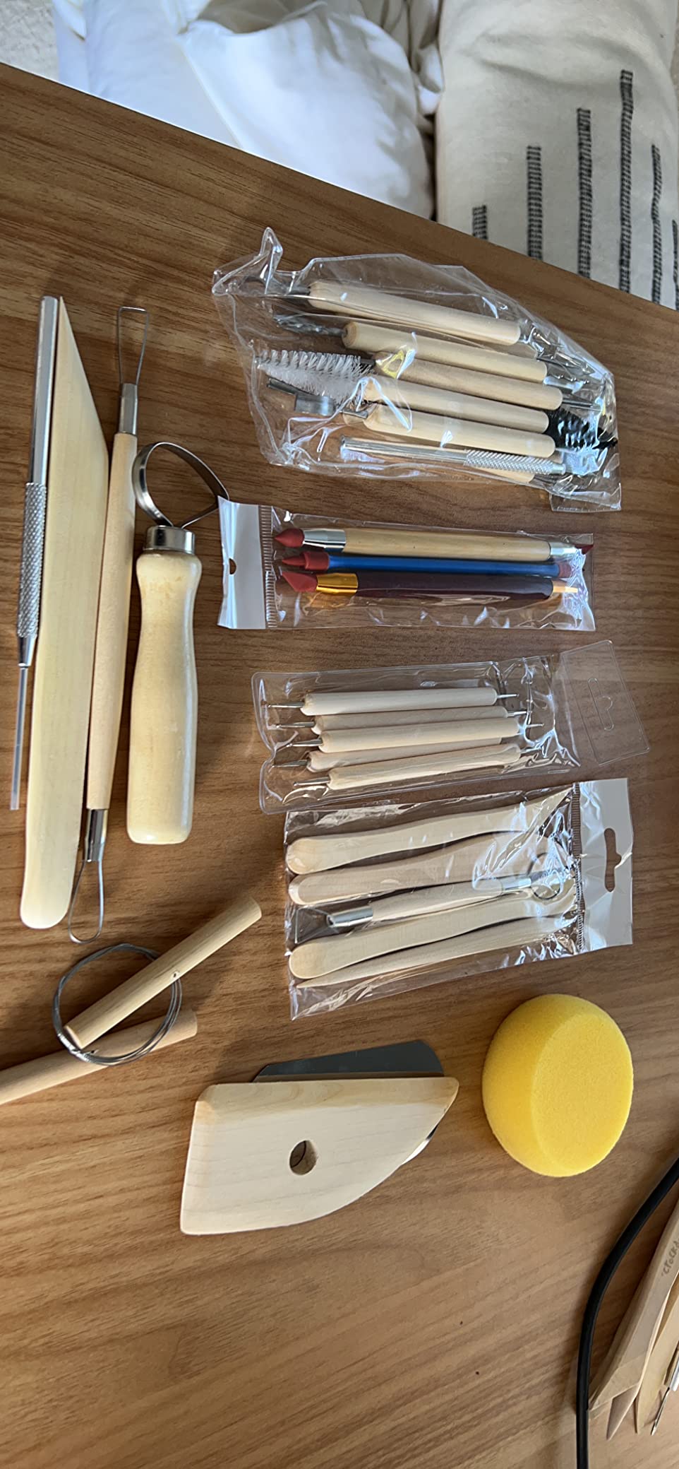 Pottery Sculpting Tools 32PCS Ceramic Clay Carving Tools Set for Crafts Polymer Clay Club,Dotting,Modeling,Shaping Trimming,Hobbyists,Artists customer photo 1