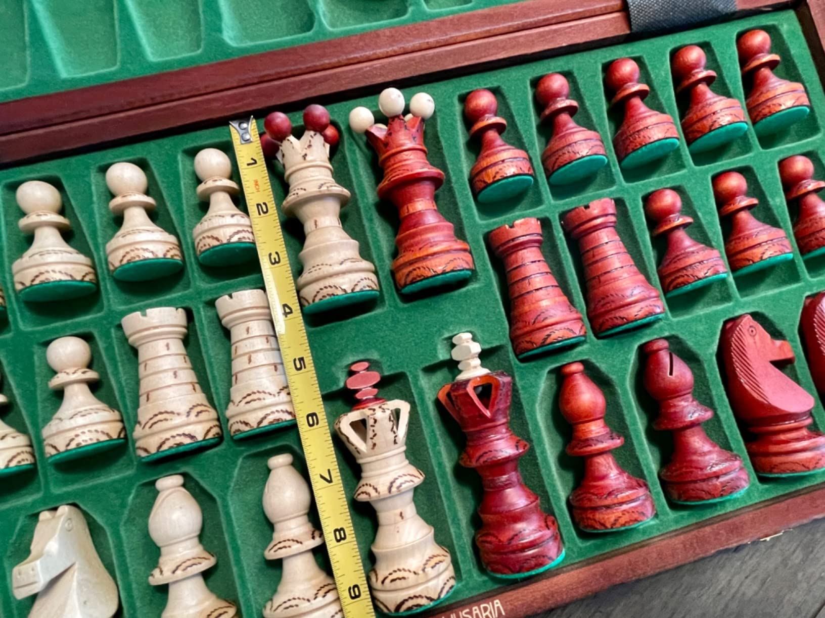 Husaria European International Wooden Chess Game Set, Ambassador - 21.7 Inches - Large-Size Chess Set with Handcrafted Chessmen and Felted Folding Board customer photo 2