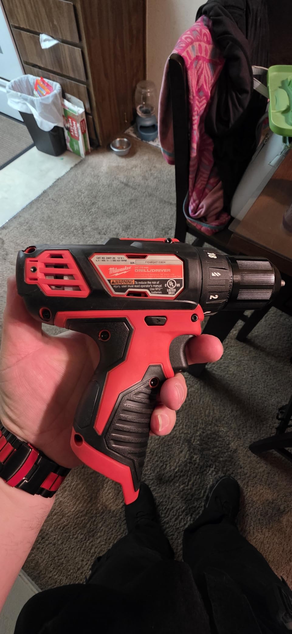 Milwaukee M12 12V 3/8-Inch Drill Driver (2407-20) (Bare Tool Only - Battery, Charger, and Accessories Not Included) (Limited Edition) customer photo 1