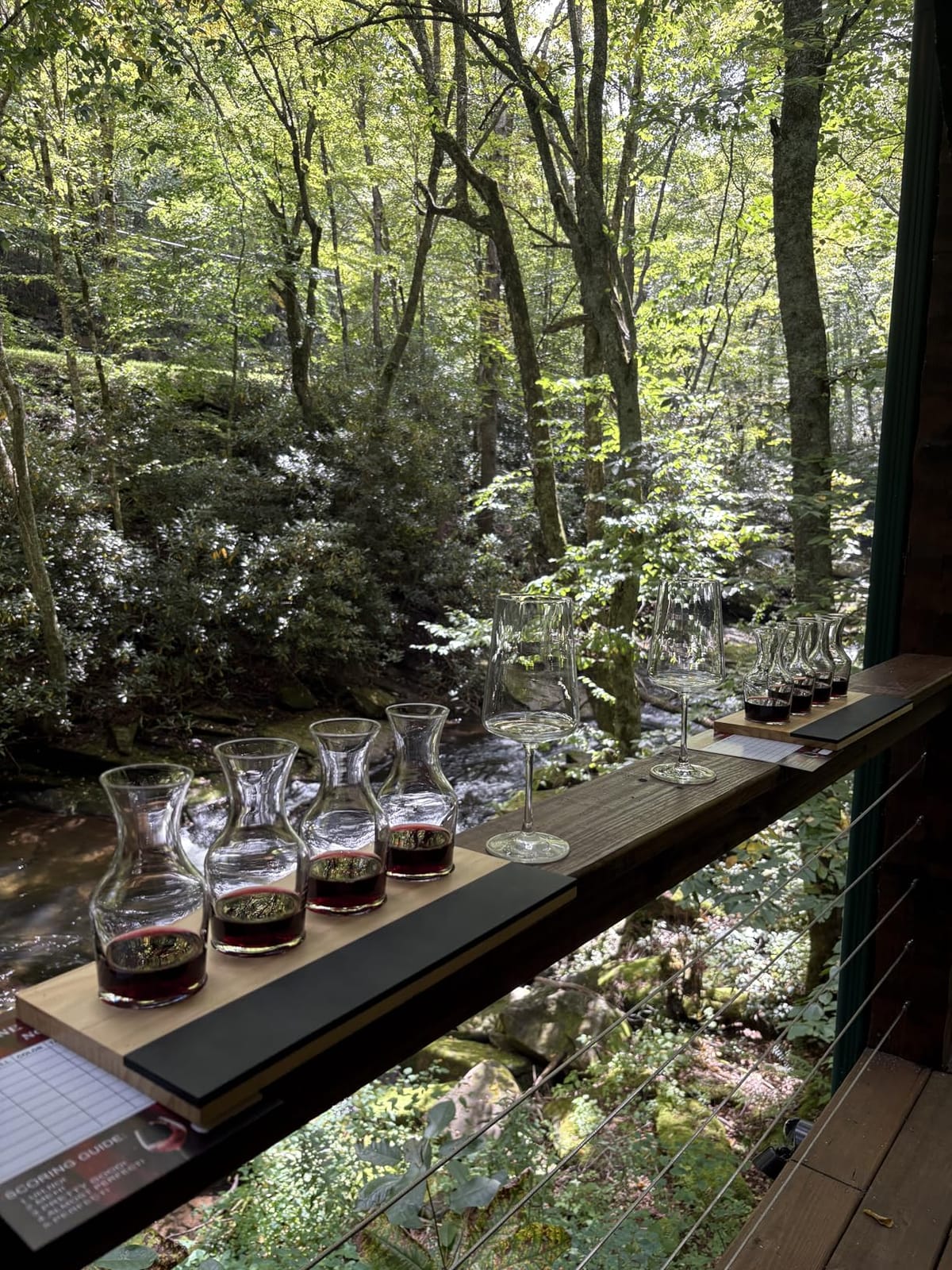 D'Eco Wine Tasting Flight Board Set, Wood Tray & 8 Decanter Glasses, 2 Pack customer photo 1