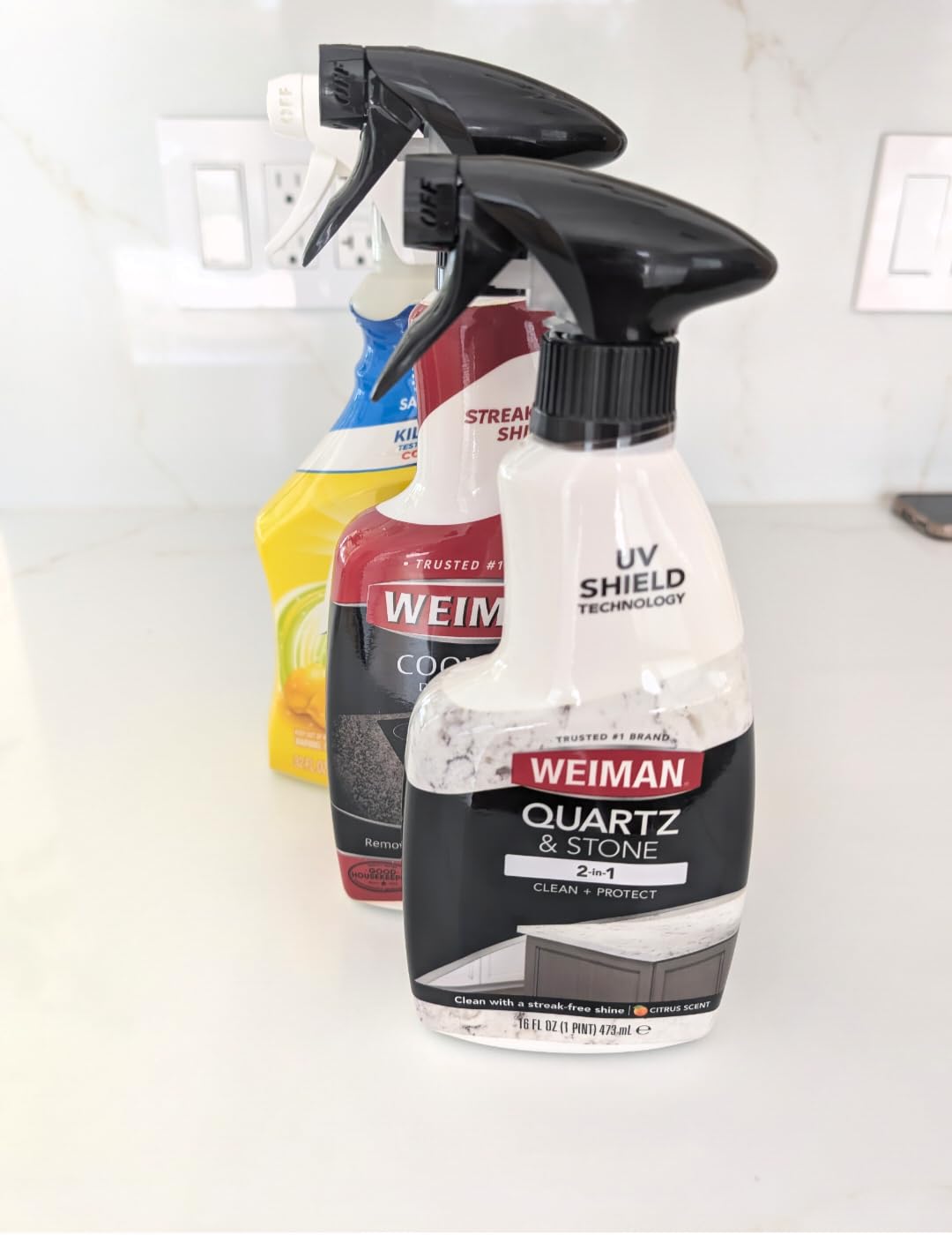 Weiman Quartz & Stone Countertop Cleaner and Polish, 2 Pack with Towel customer photo 2