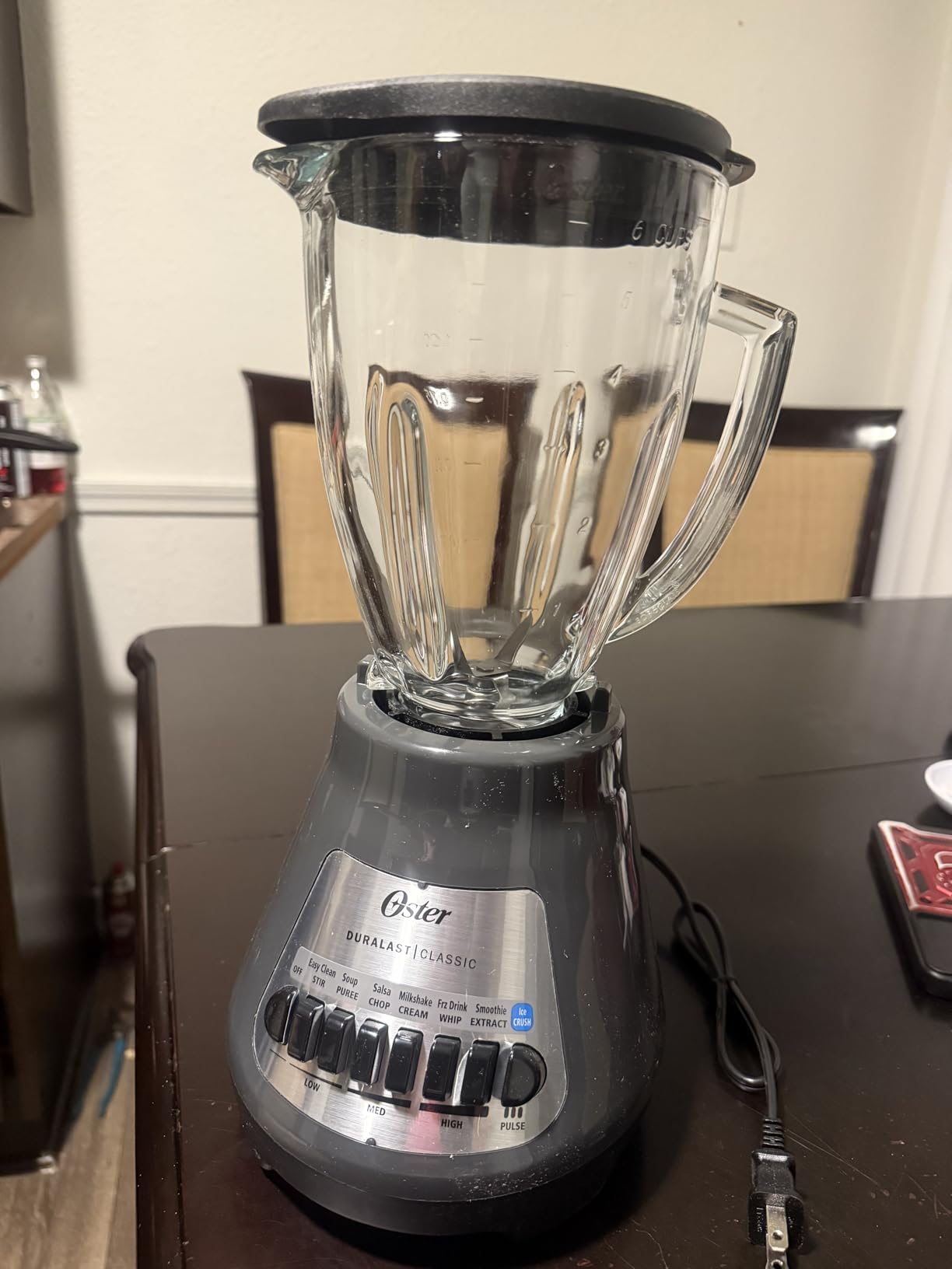 Oster® Classic Series 8-Speed Blender with 6-Cup Glass Jar, Gray customer photo 1