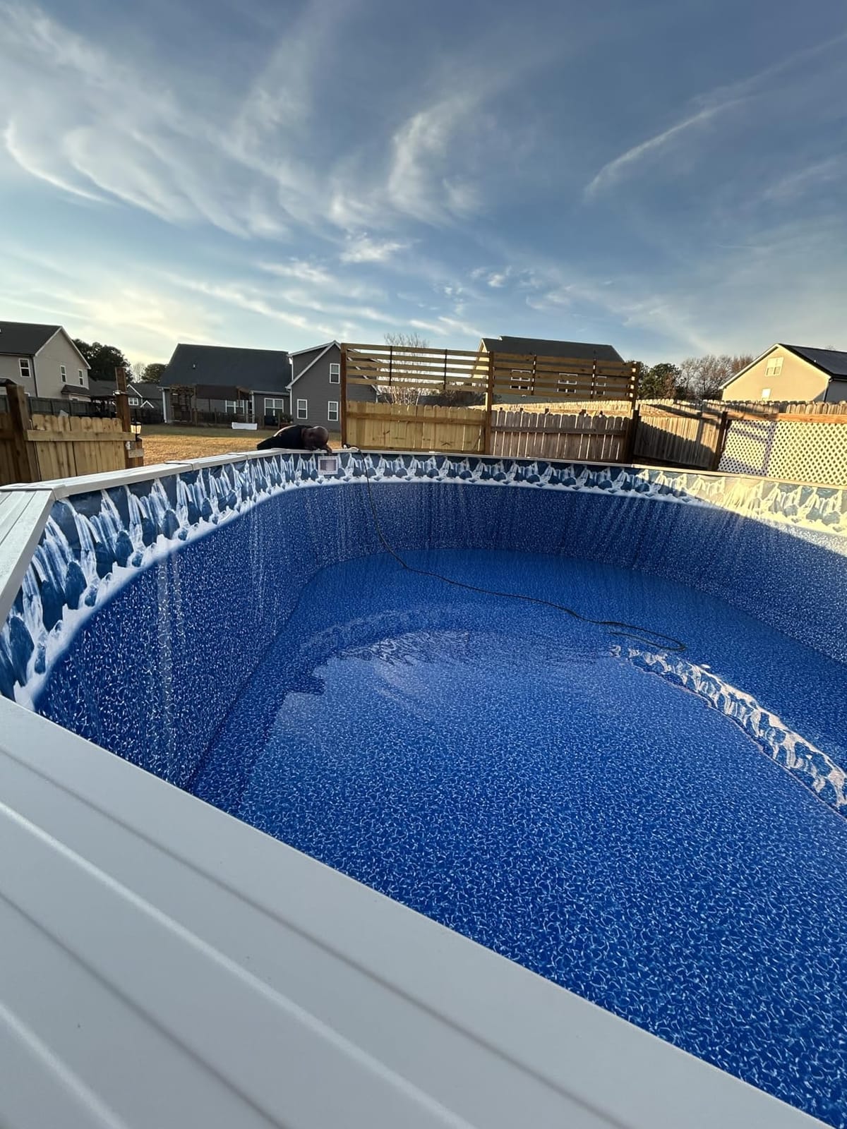 Lake Effect Pools 'Meadows' 27 ft Round Above Ground Swimming Pool customer photo 2