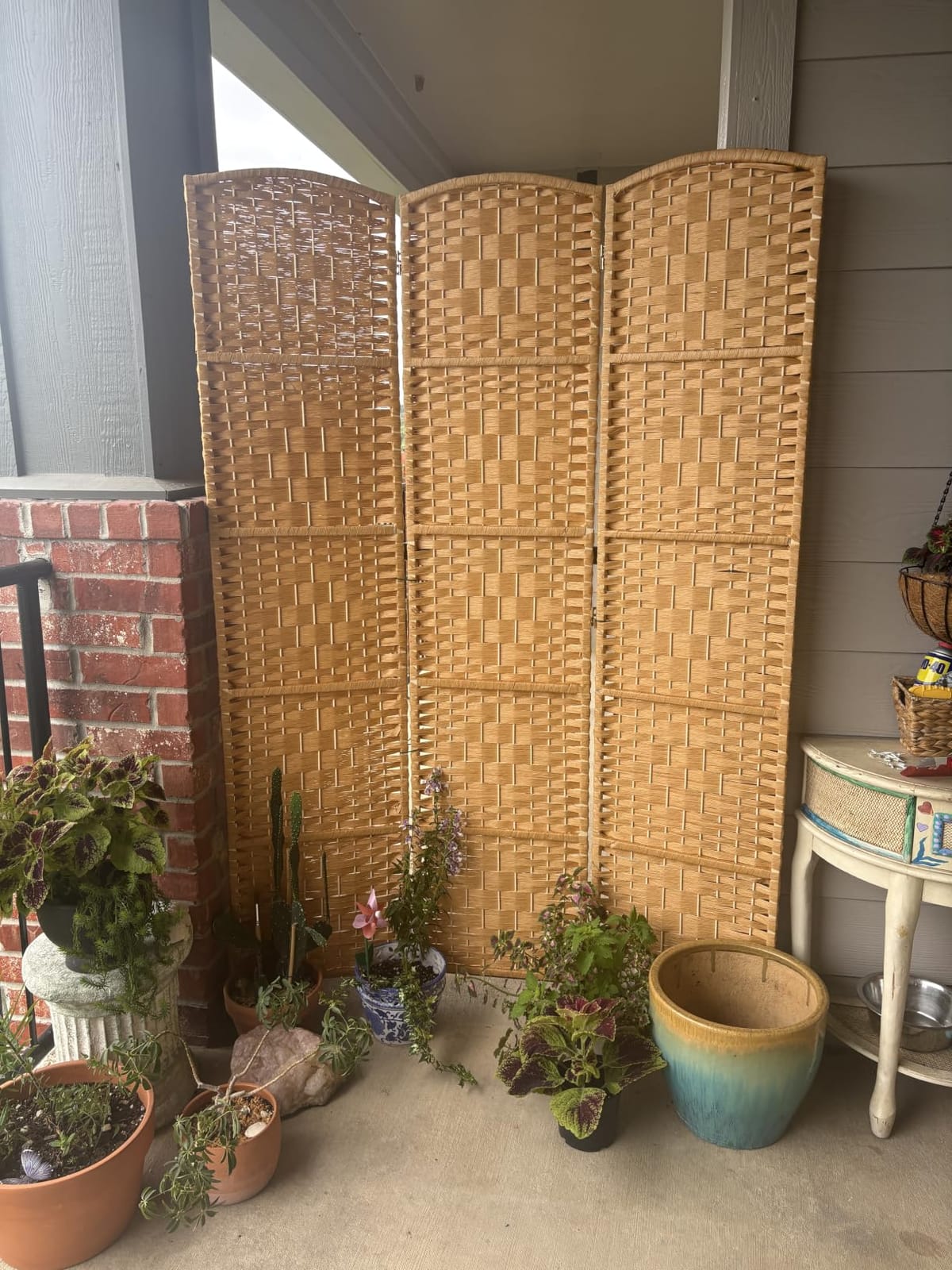 RHF Room Divider Panel,4 Panel Partition Room Dividers Screen, Dark Mocha customer photo 2