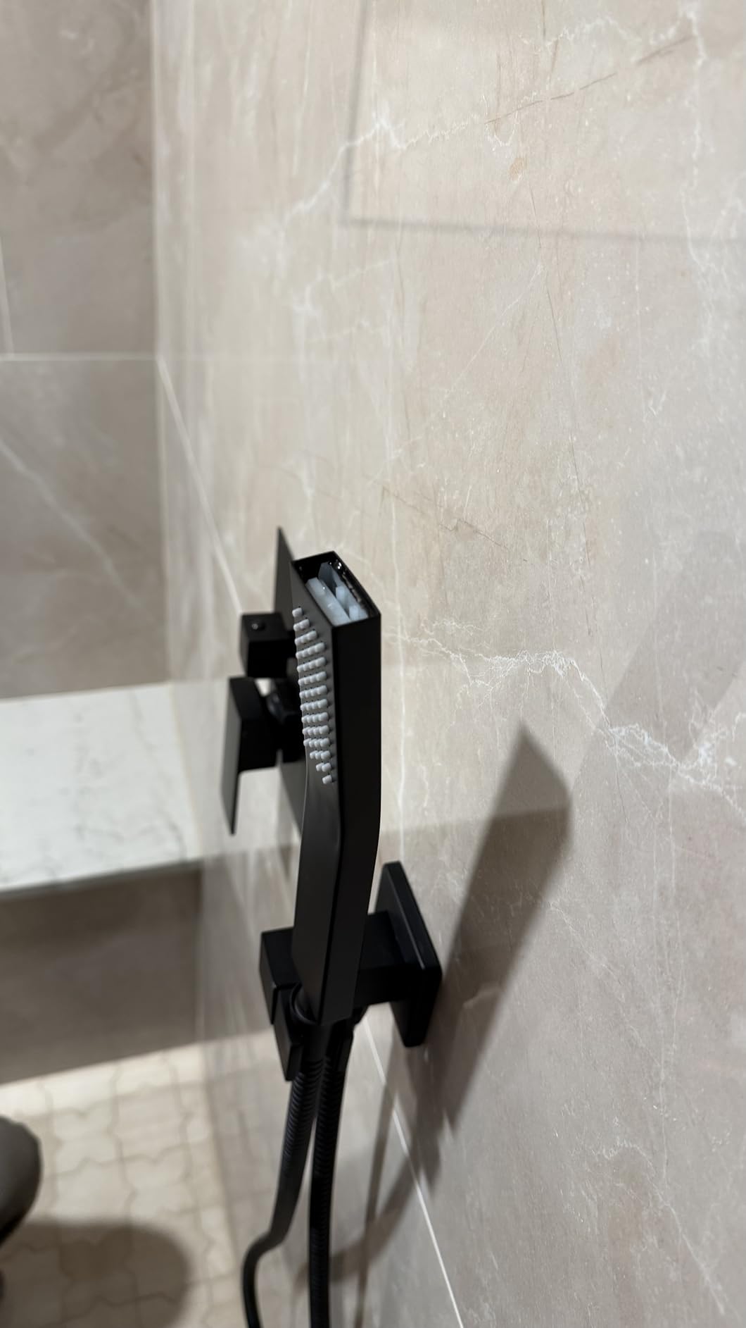 gotonovo Shower Faucet Set with Handheld Spray Matte Black,10'' Head customer photo 2