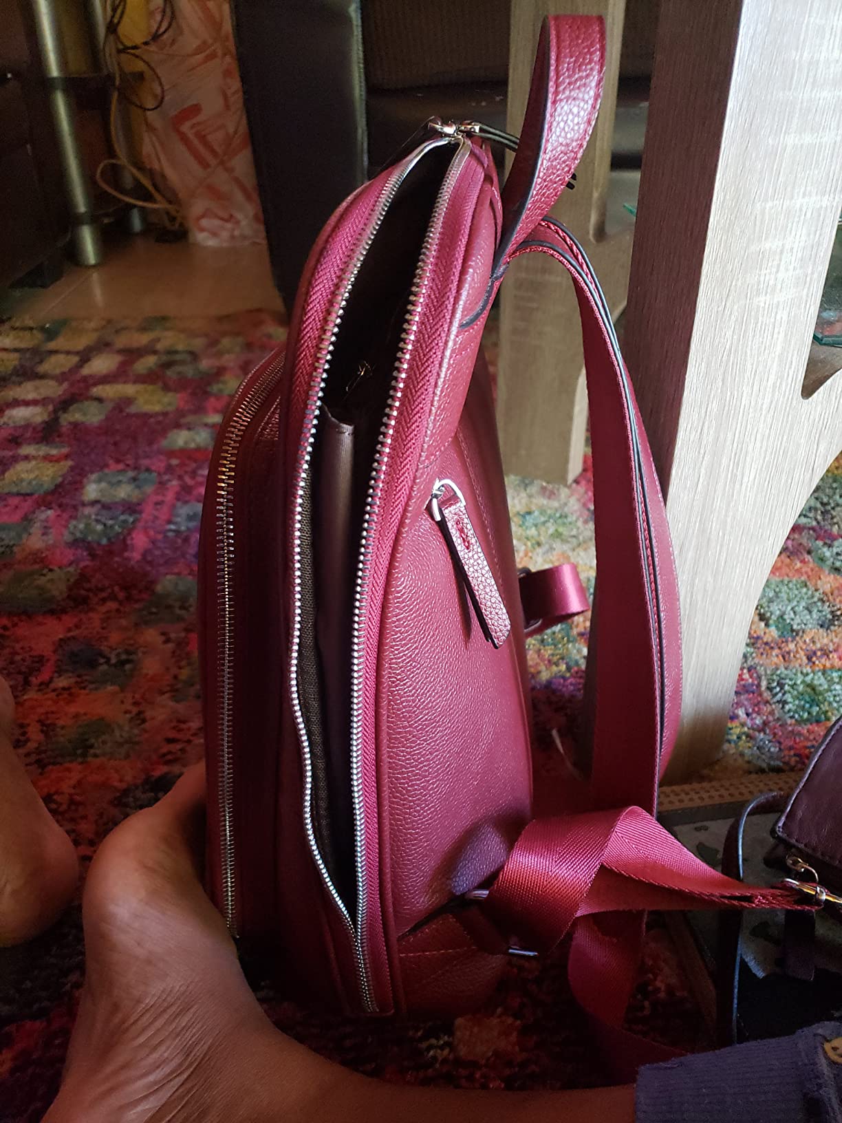BOSTANTEN Genuine Leather Backpack for Women Casual Backpack Purse customer photo 1
