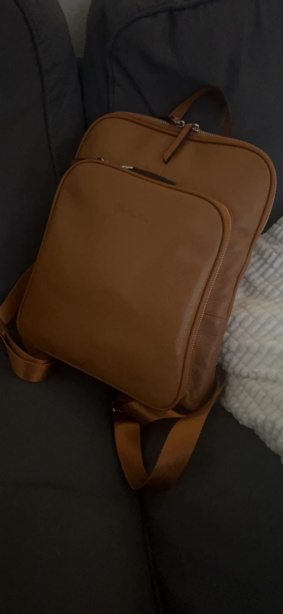 BOSTANTEN Genuine Leather Backpack for Women Casual Backpack Purse customer photo 2