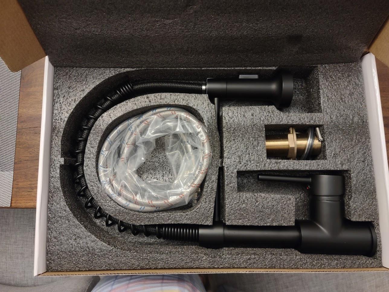Kitchen Faucet with Pull Down Sprayer Matte Black customer photo 2
