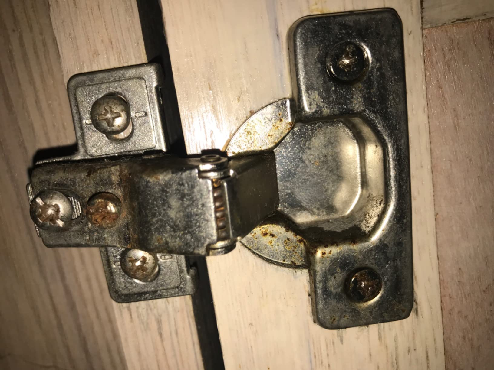 Silverline 1/2 inch Overlay Concealed Cabinet Hinges, Self-Closing Short Arm European Hinge for Face Frame Cabinets, 105Deg Opening, 35mm Cup, Screw-On Steel Hardware with Screws (6 Pack) customer photo 1