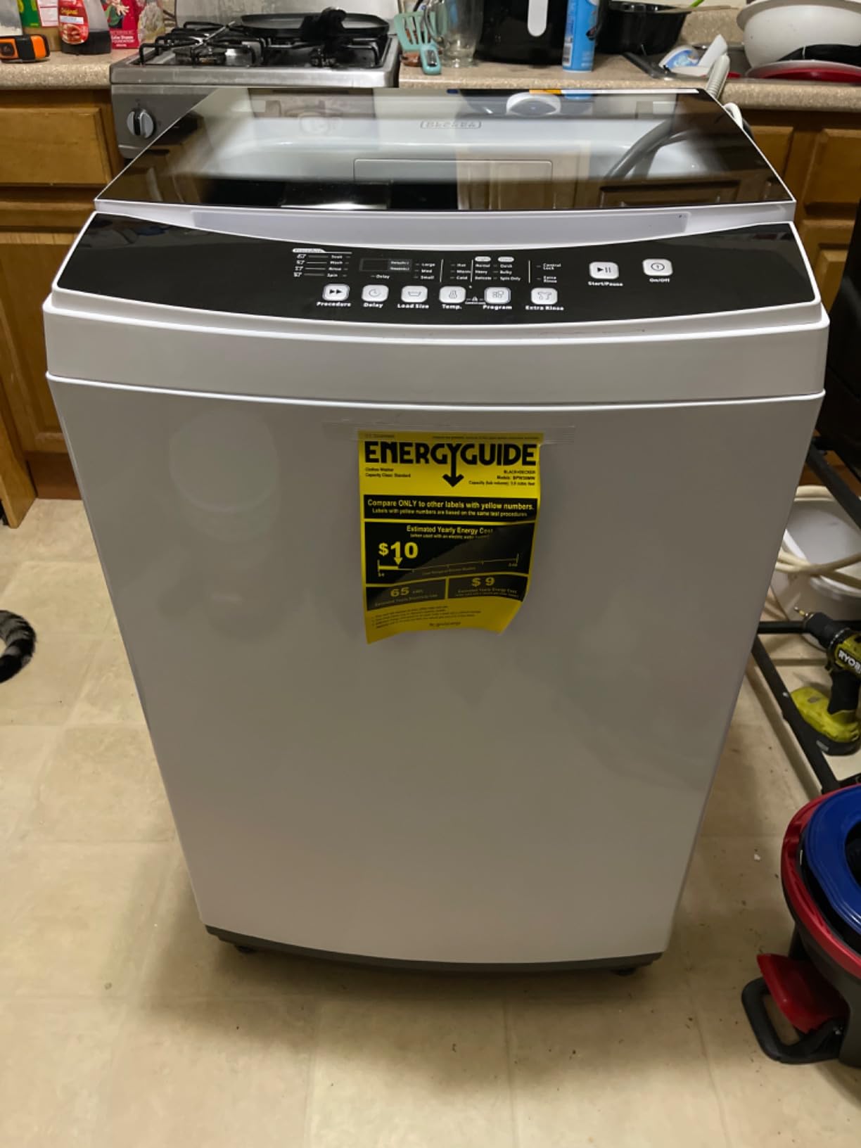 BLACK+DECKER 1.7 Cu. Ft. Portable Washer, 11 lb. Capacity, BPWM16W, White customer photo 1