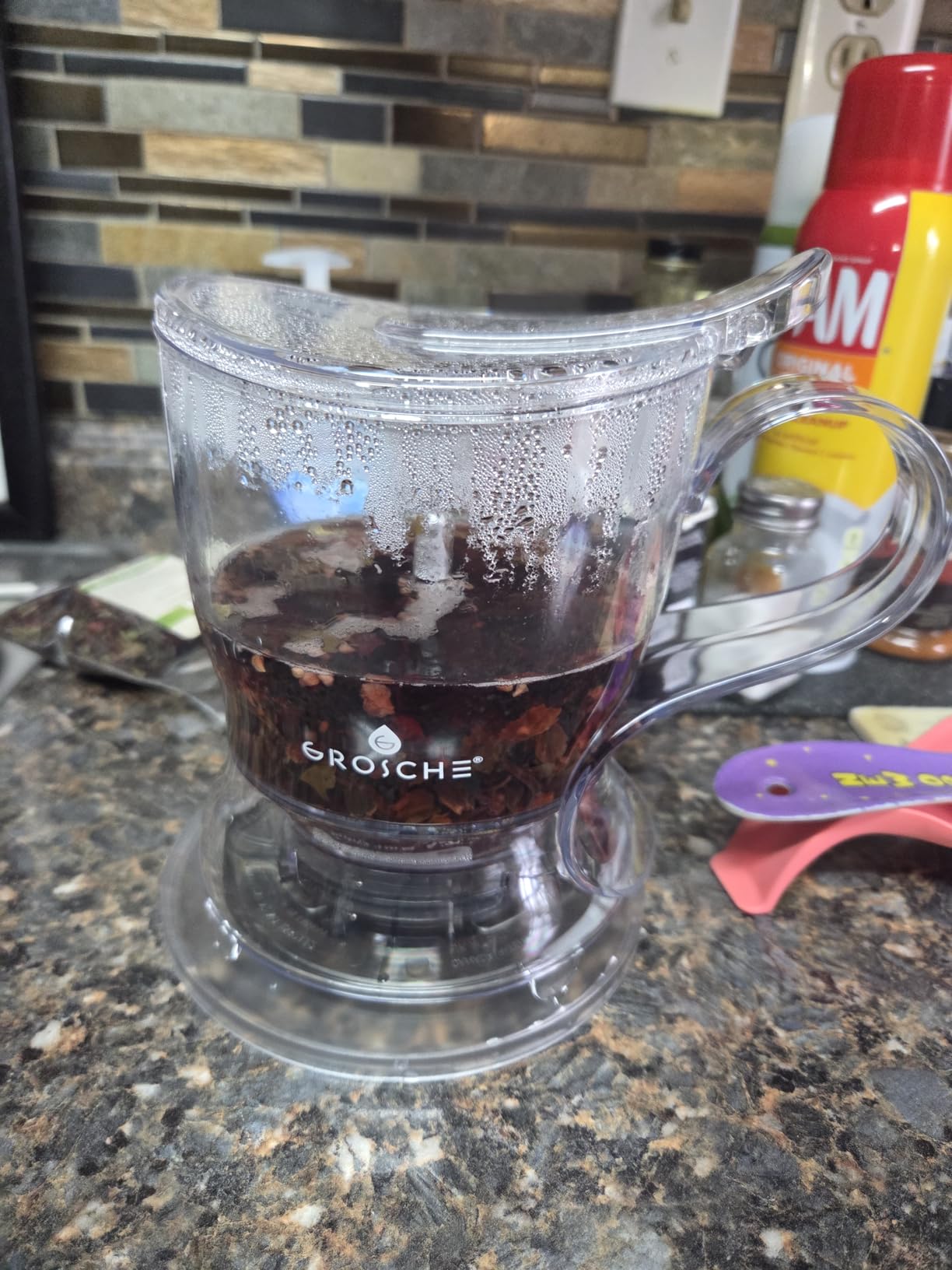 GROSCHE Aberdeen Smart Tea Maker BPA-Free Tea Infuser Black 17.7 oz (525ml) customer photo 2