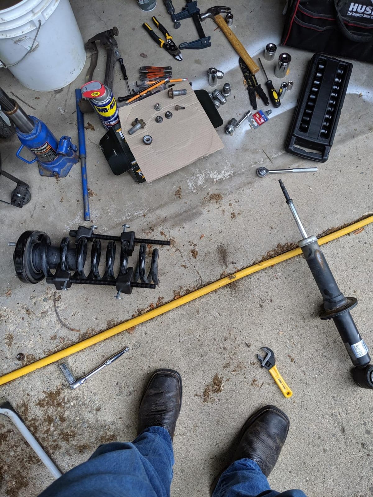 OEMTOOLS Coil Spring Compressor, MacPherson Strut Spring Compressor customer photo 1