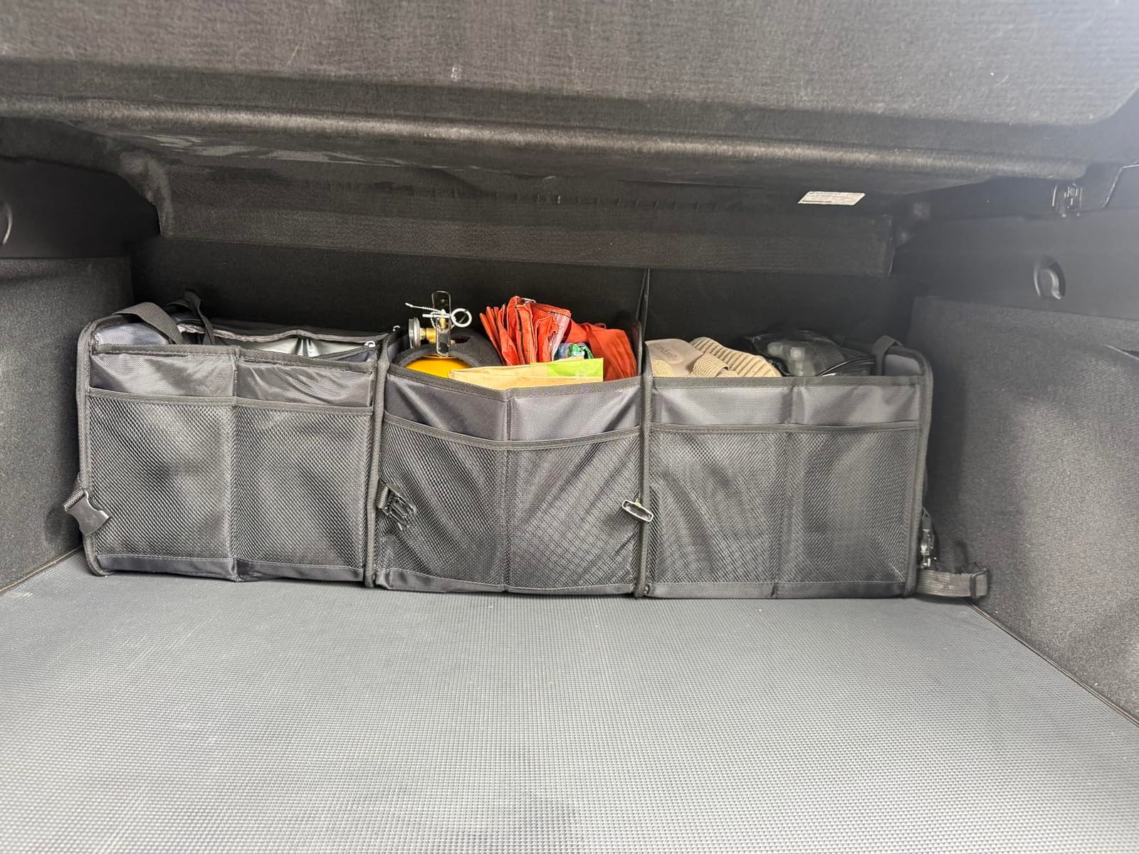 K KNODEL Trunk Organizer Storage with Cooler for Car and SUV (Large, Black) | Collapsible Car Organization, Car Organizers and Storage for Groceries and Insulated, Cargo Organizer, Car Bin, Bag, Basket customer photo 1