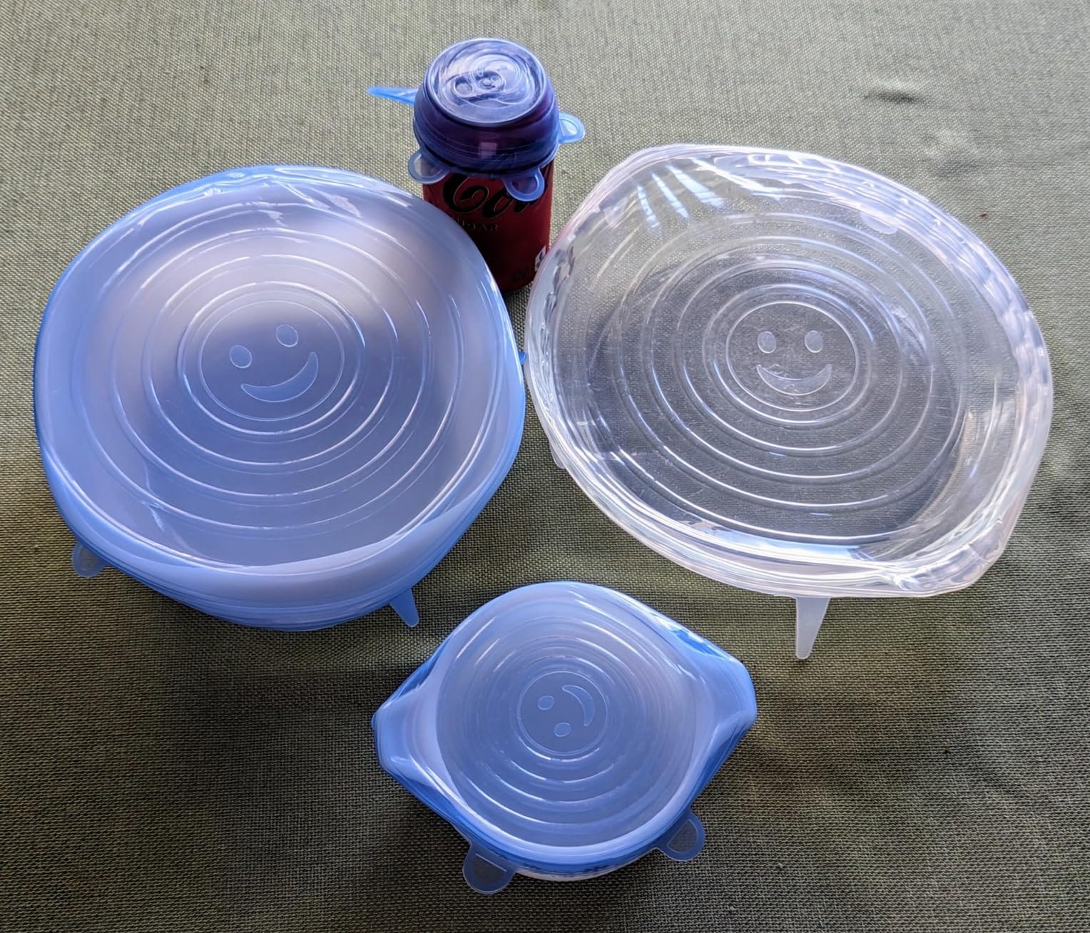 Longzon Silicone Stretch Lids 14 Pack Include 2Pcs Size up to 9.8'' Dia | 7 Different Sizes to Meet 2.6