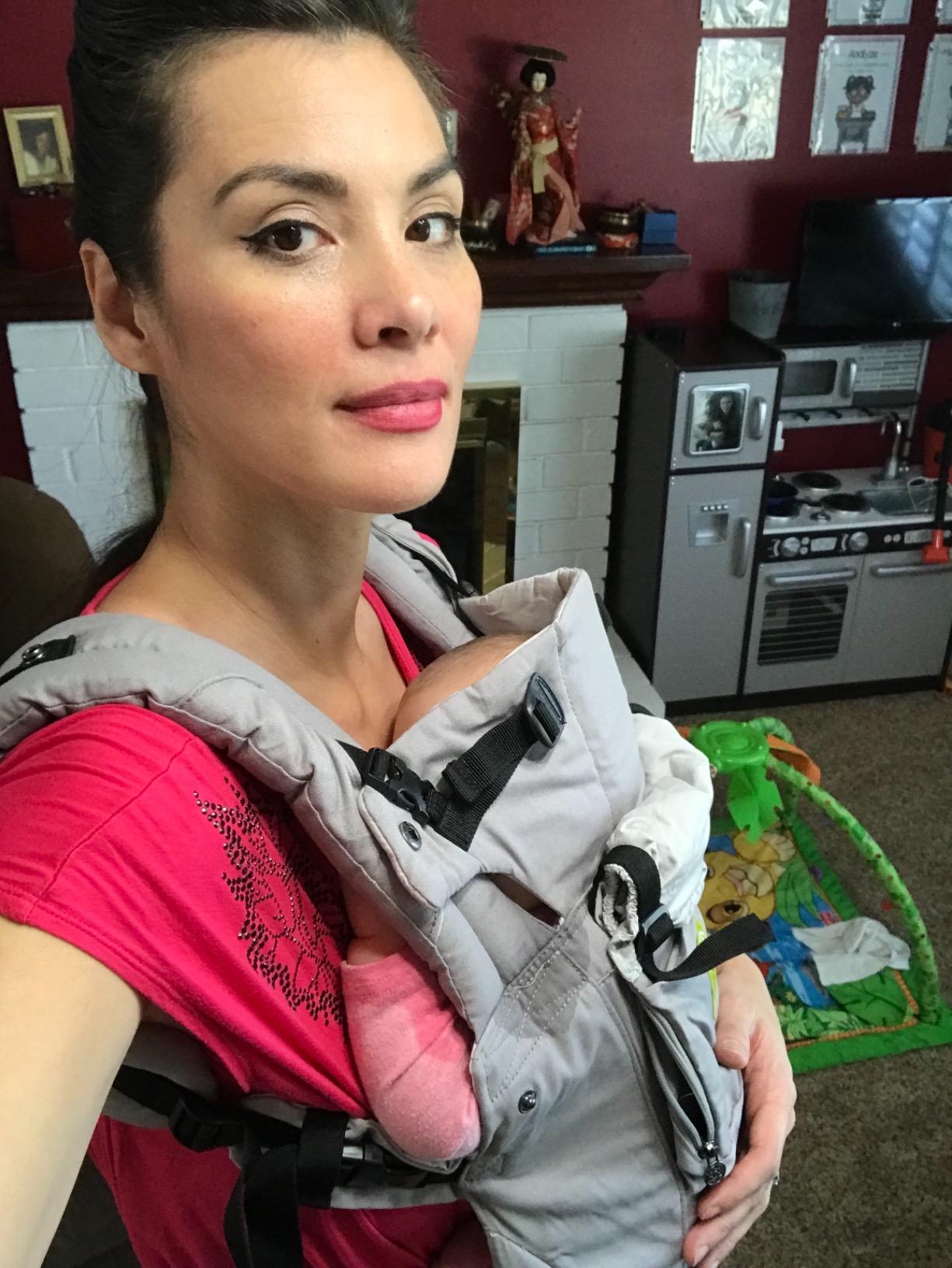 LÍLLÉbaby Complete All Seasons Ergonomic 6-in-1 Baby Carrier Infant to Toddler with Lumbar Support (7-45 Pounds), 360 Degree Baby Wearing & Multi-Position, Inward & Outward Facing (Chambray) customer photo 1