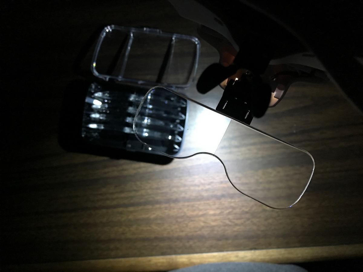 YOCTOSUN Magnifying Glass with Light, LED Head Magnifier 5 Lenses 1.0X-3.5X customer photo 2