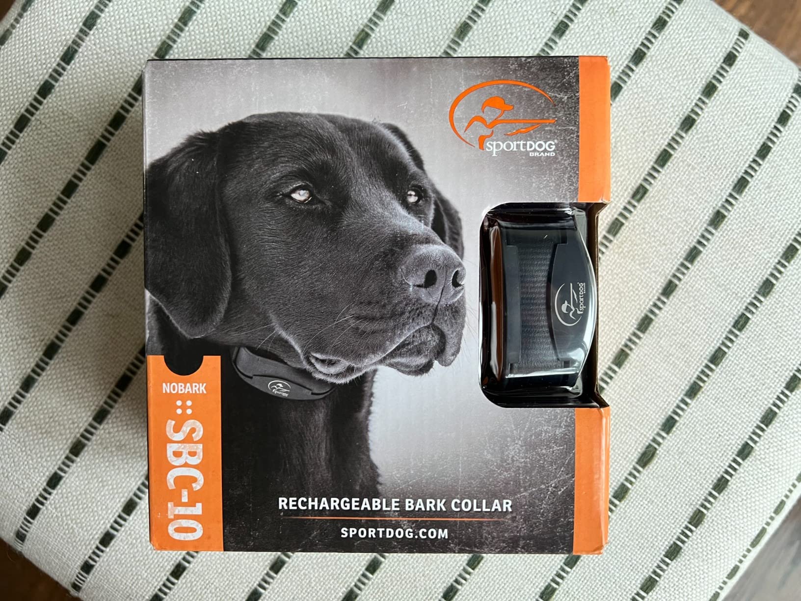 SportDOG NoBark Rechargeable Bark Collar | Silent Partner Bark-Only Detection, Static, 2 Training Modes, 200-Hr Battery, DryTek Waterproof to 25 Ft, Dogs 8 lb+, 5-22 in customer photo 1