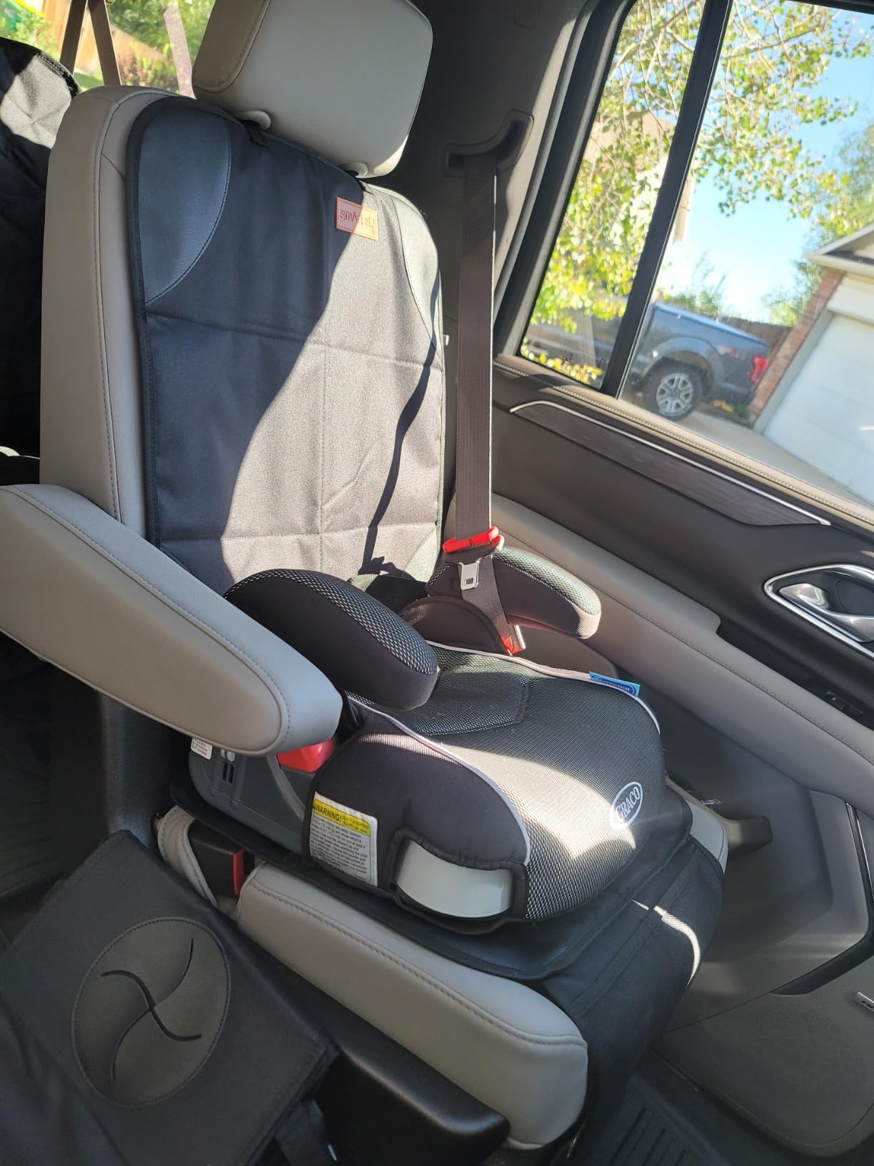 SMART ELF Car Seat Protector, Thickest Padding and Non-Slip Backing 2Pack | Waterproof Car Seat Cover 2 Mesh Pockets for Baby and Pet, Easy to Install and Remove Folds for Storage, Sedan SUV Truck customer photo 2