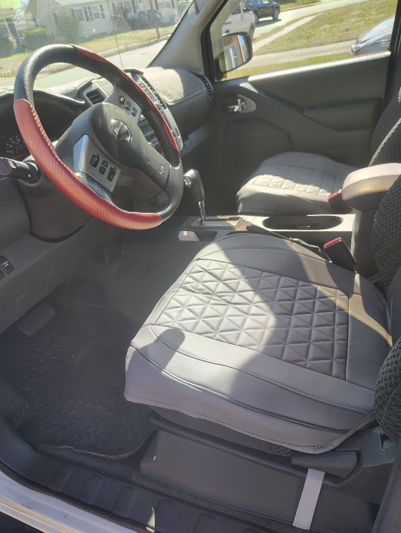 Black Panther Luxury Polyvinyl Car Seat Cover Front Bottom Seat Cushion Cover, Anti-Slip and Wrap Around The Bottom, Fits 95% of Vehicles - 1 Piece, Beige customer photo 1