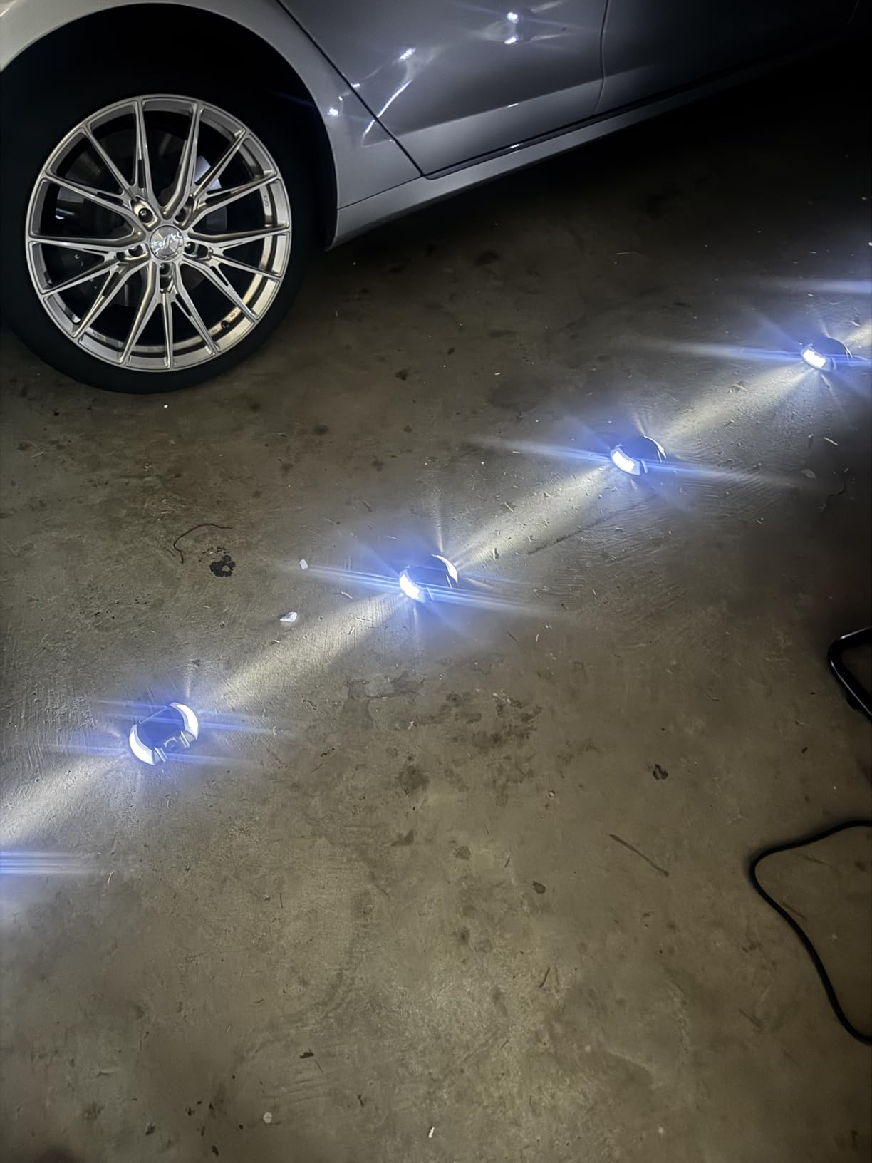 VOLISUN Solar Deck Driveway Dock Lights, Solar Pathway Lights, White 12 Pack | Solar Powered LED, IP68 Waterproof Led Outdoor Warning Step Marine Lights for Sidewalk Garden Yard customer photo 1