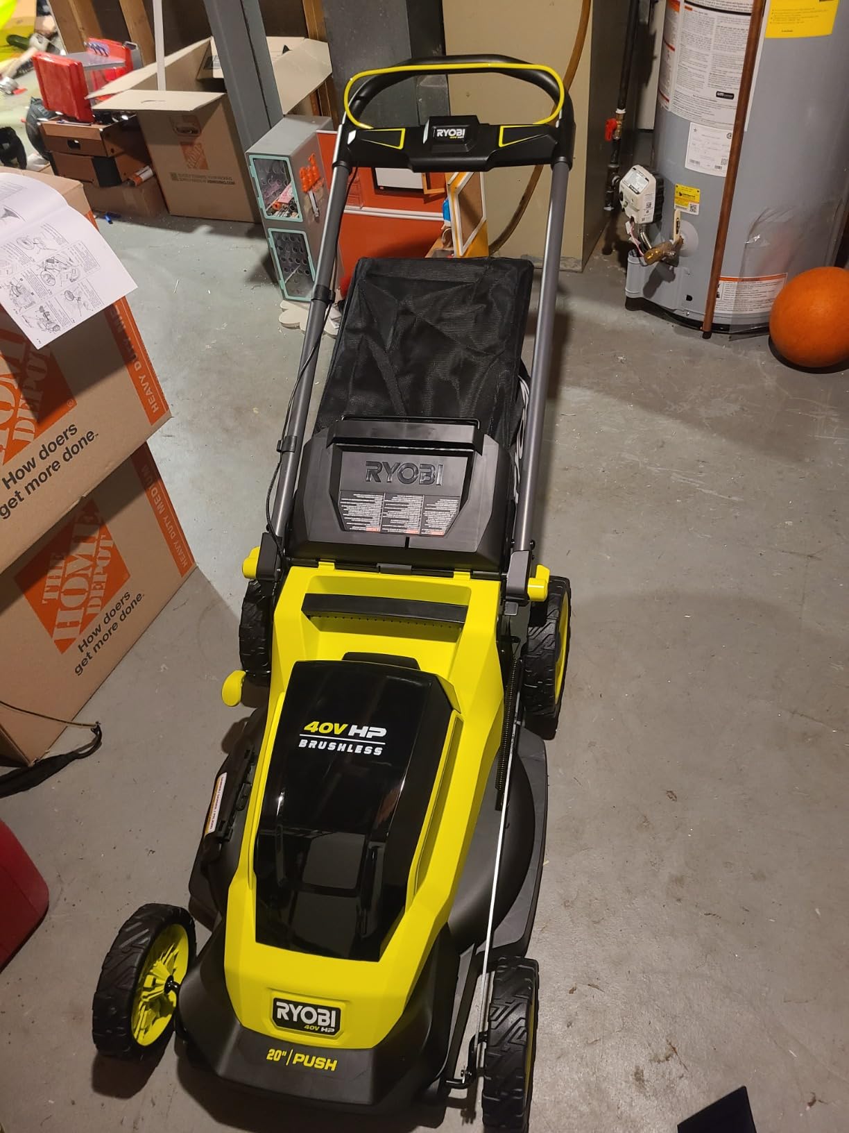 Ryobi Cordless Push Lawn Mower 20 in. 40-Volt with Whisper-Quiet Design customer photo 2