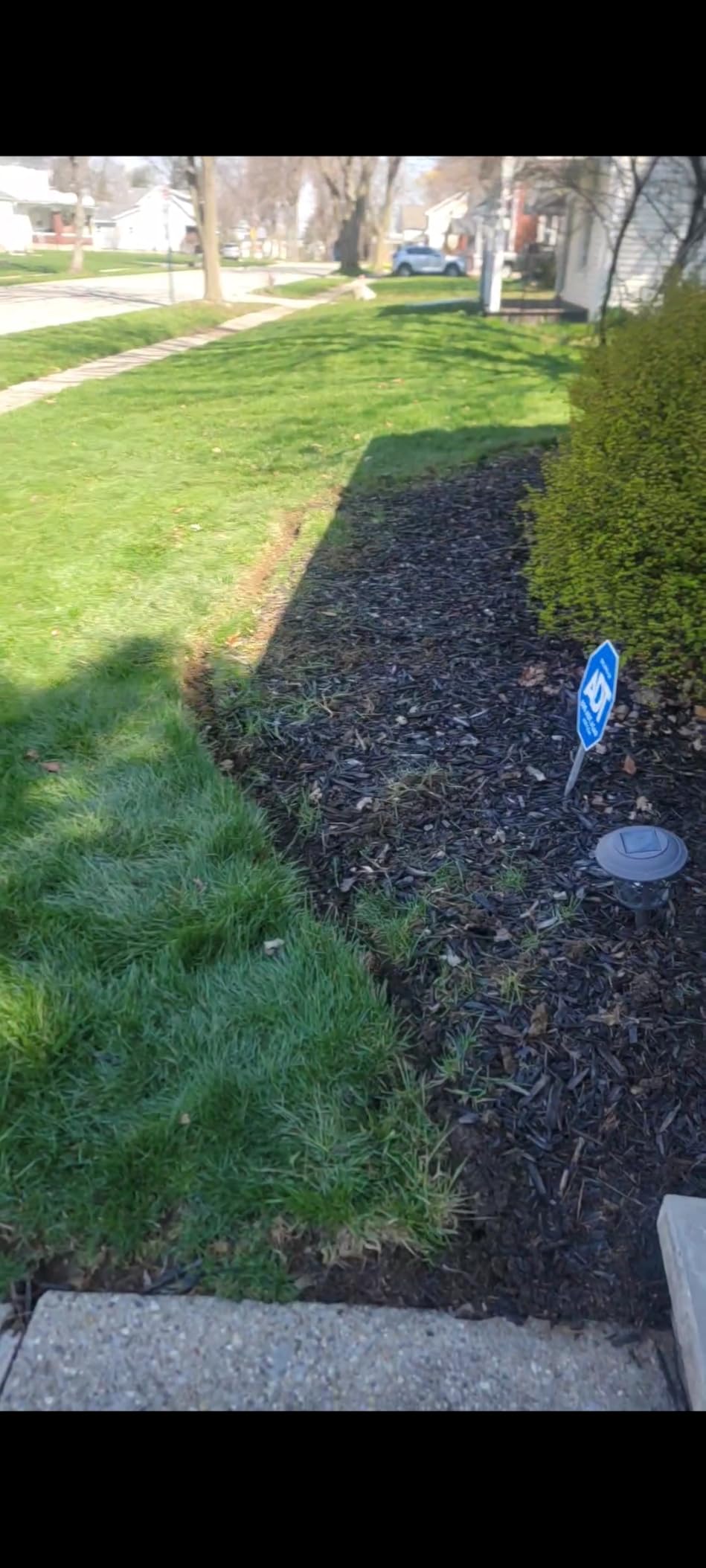 MASTER MARK Terrace Board, Landscape Coiled Edging, Grass Barrier, Bender Board, Flower Bed, Vegetable Garden Borders 5 in. x 40 ft. with 10 Stakes (Black) customer photo 2