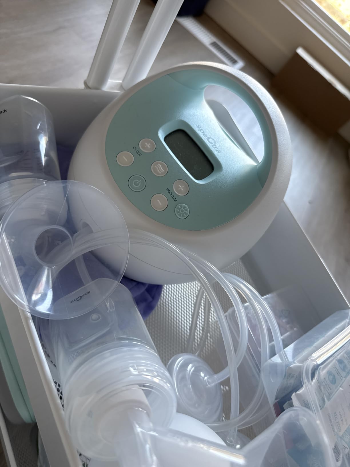 Spectra Baby S1 Plus Electric Breast Milk Pump with Tote, Bottles & Cooler customer photo 1