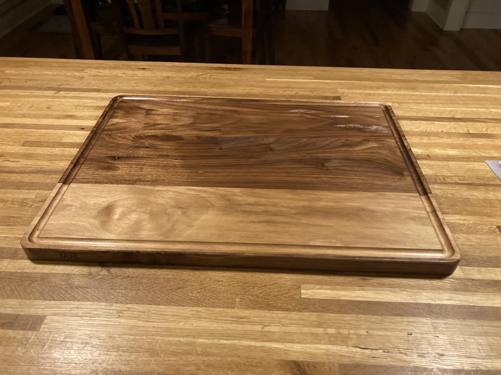 AZRHOM Walnut Wood Cutting Board 17x11 in Large Wooden Chopping Board customer photo 1
